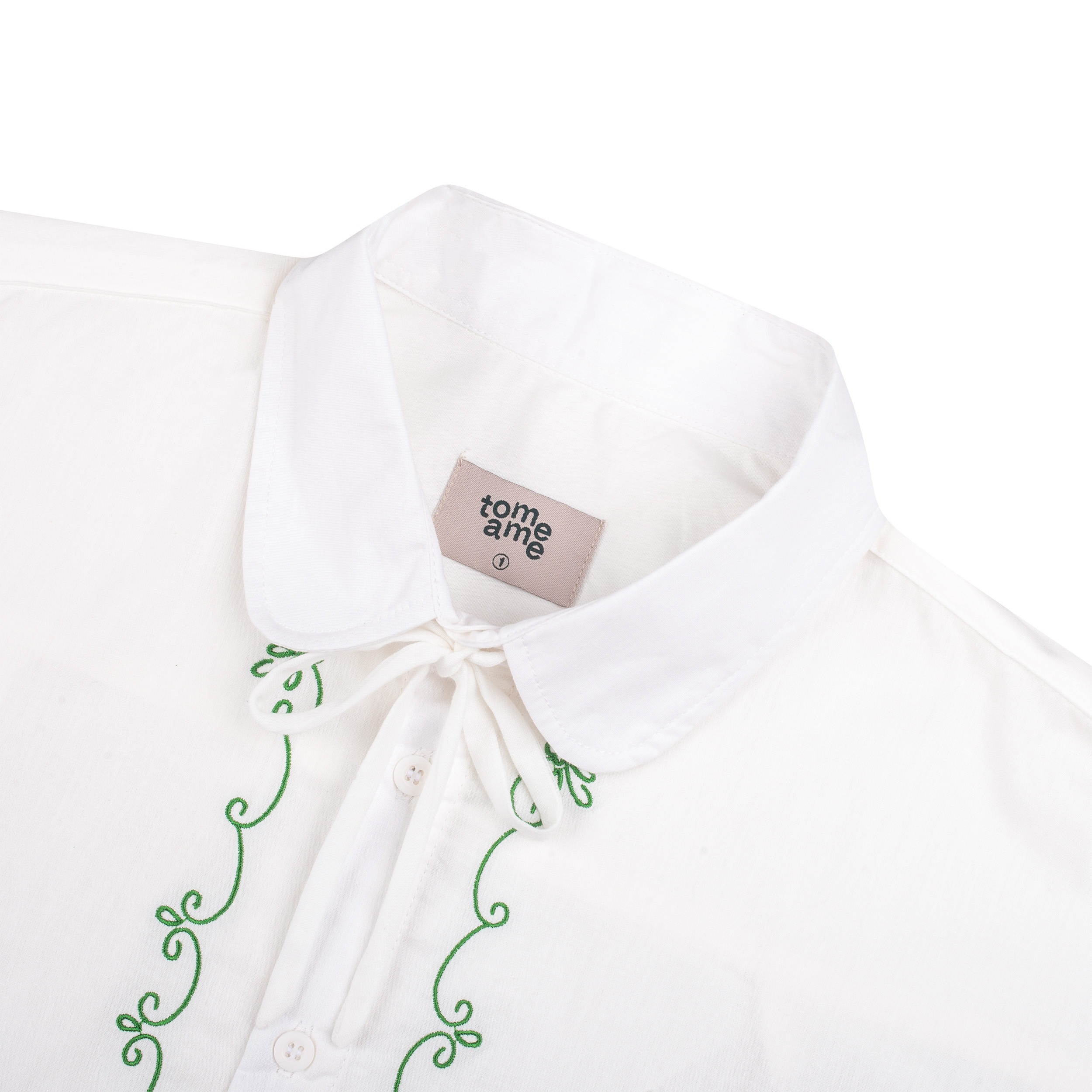TOME AME - HARUKO SHIRT - KEMEJA LENGAN PANJANG WANITA MOTIF BUNGA COTTON POPLIN
