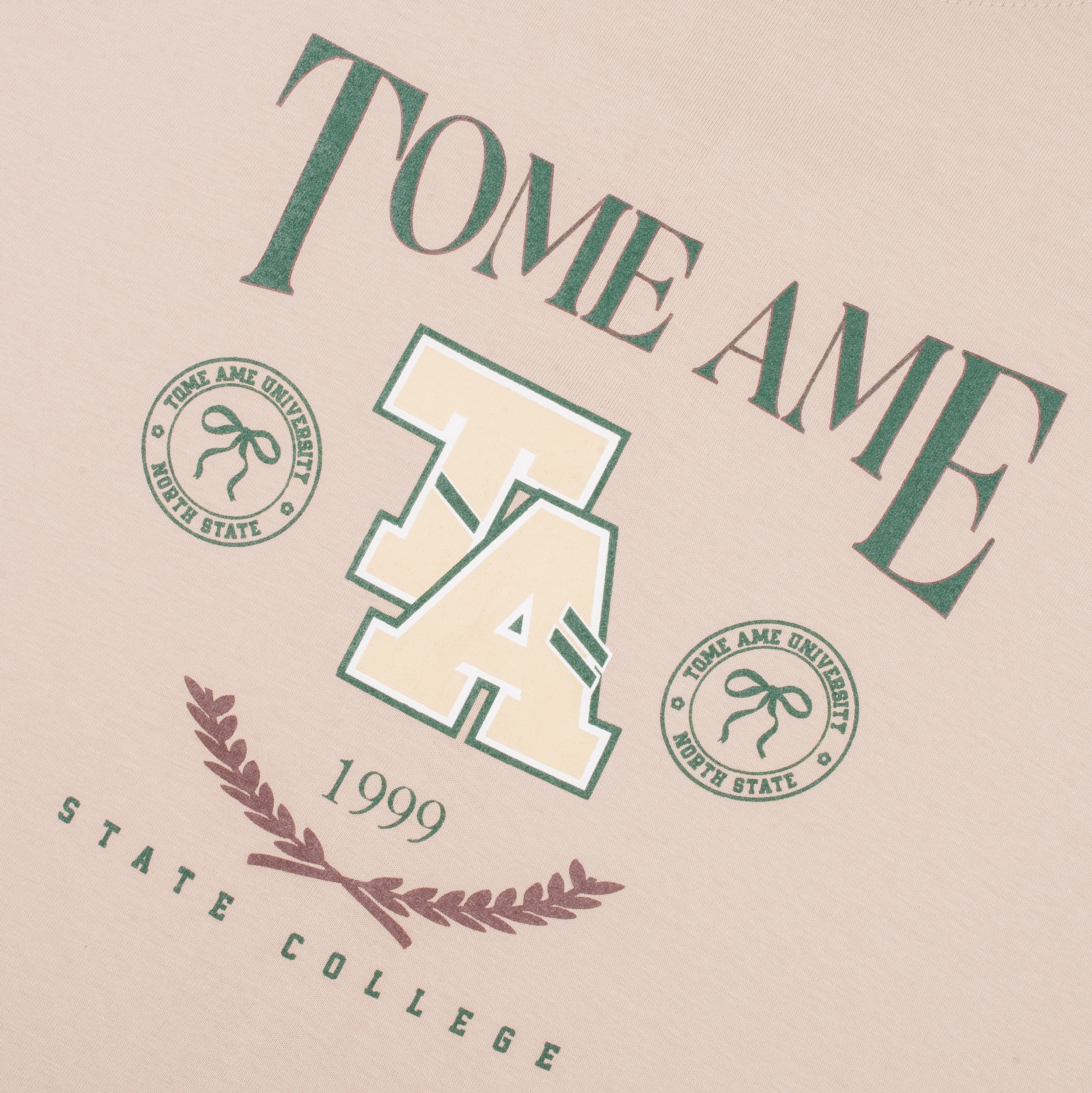 Tome Ame - Ruki Boxy Longsleeve Tee Cream - Kaos Lengan Panjang Oversized 24s Flanel