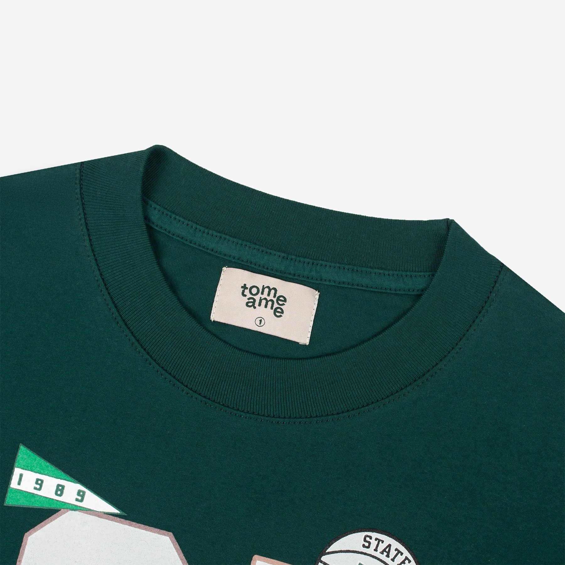 Tome Ame - Fujiko Boxy Longlseeve Tee Dark Green - Kaos Lengan Panjang Oversized 24s