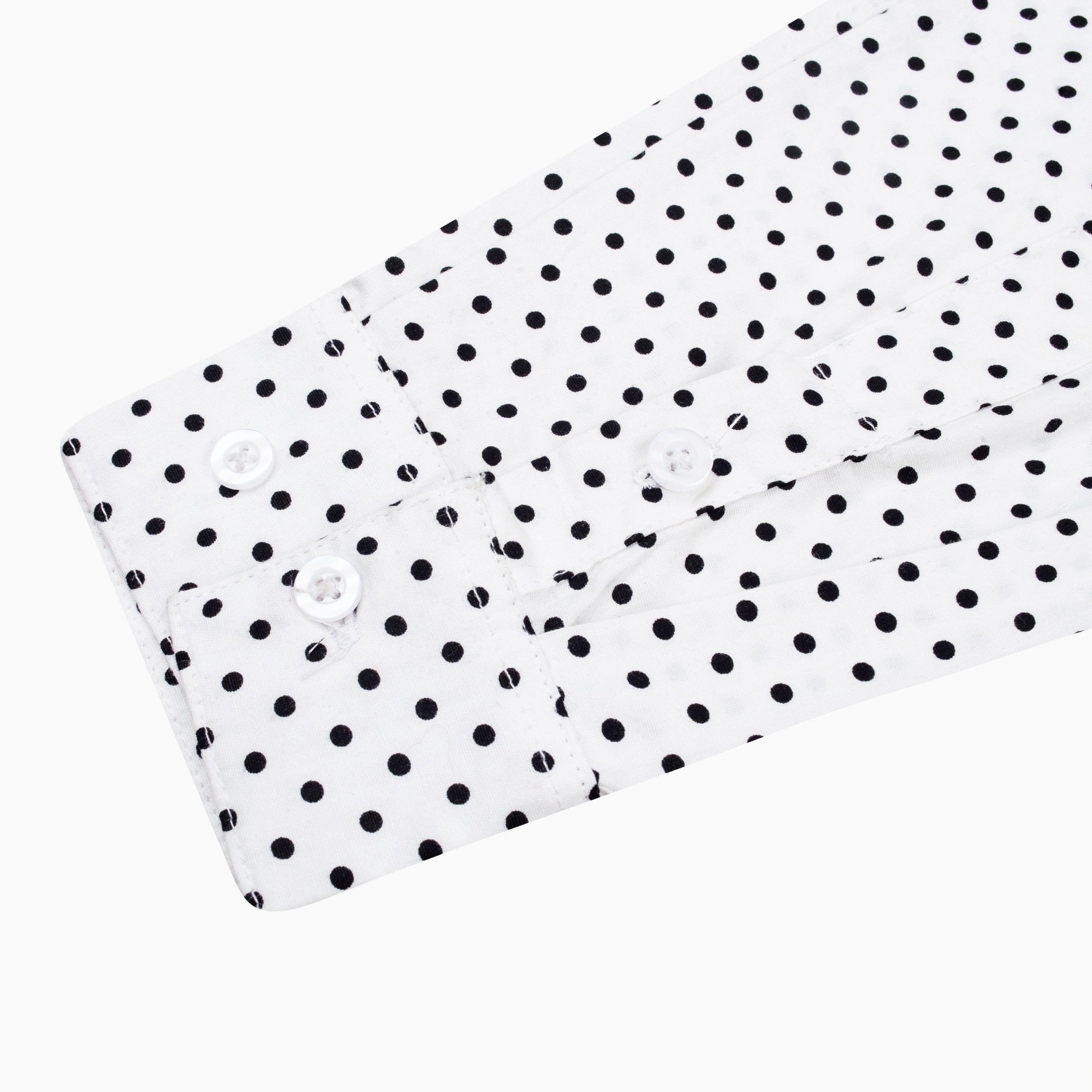 Tome Ame - Yukio Longslevee White - Kaos Lengan Panjang Putih Motif Polkadot