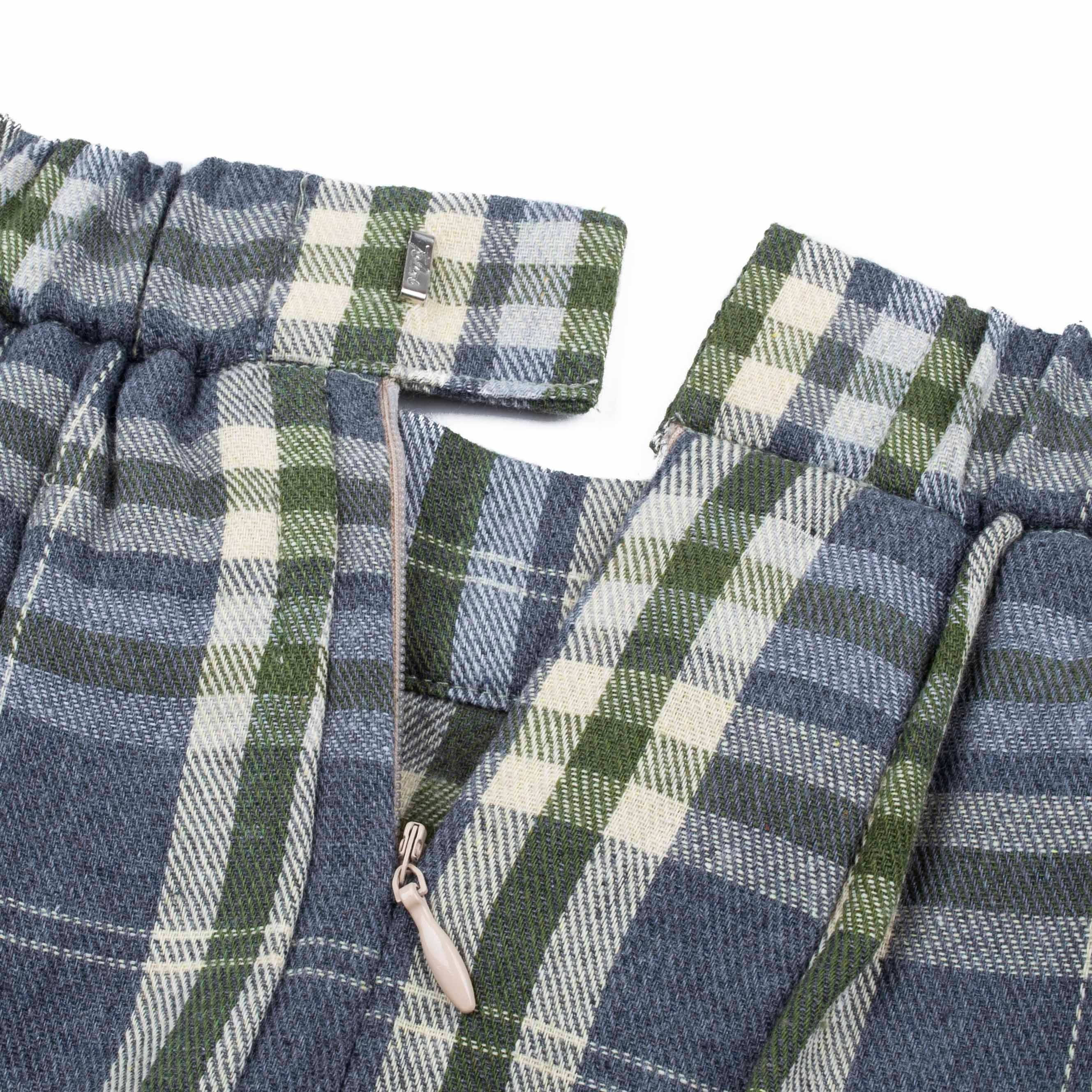 Tome Ame - Ouka Skirt Grey - Rok Tartan Motif Flannel