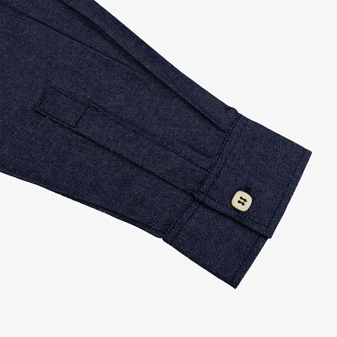 Tome Ame - Kinoko Denim Shirt - Kemeja Denim Oversized Lengan Panjang
