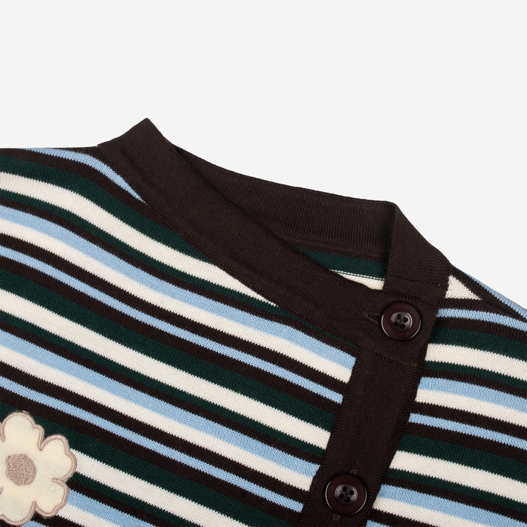 Tome Ame - Mirai Stripe Knitwear Cardigan - Knitwear Cardigan Wanita Motif Garis