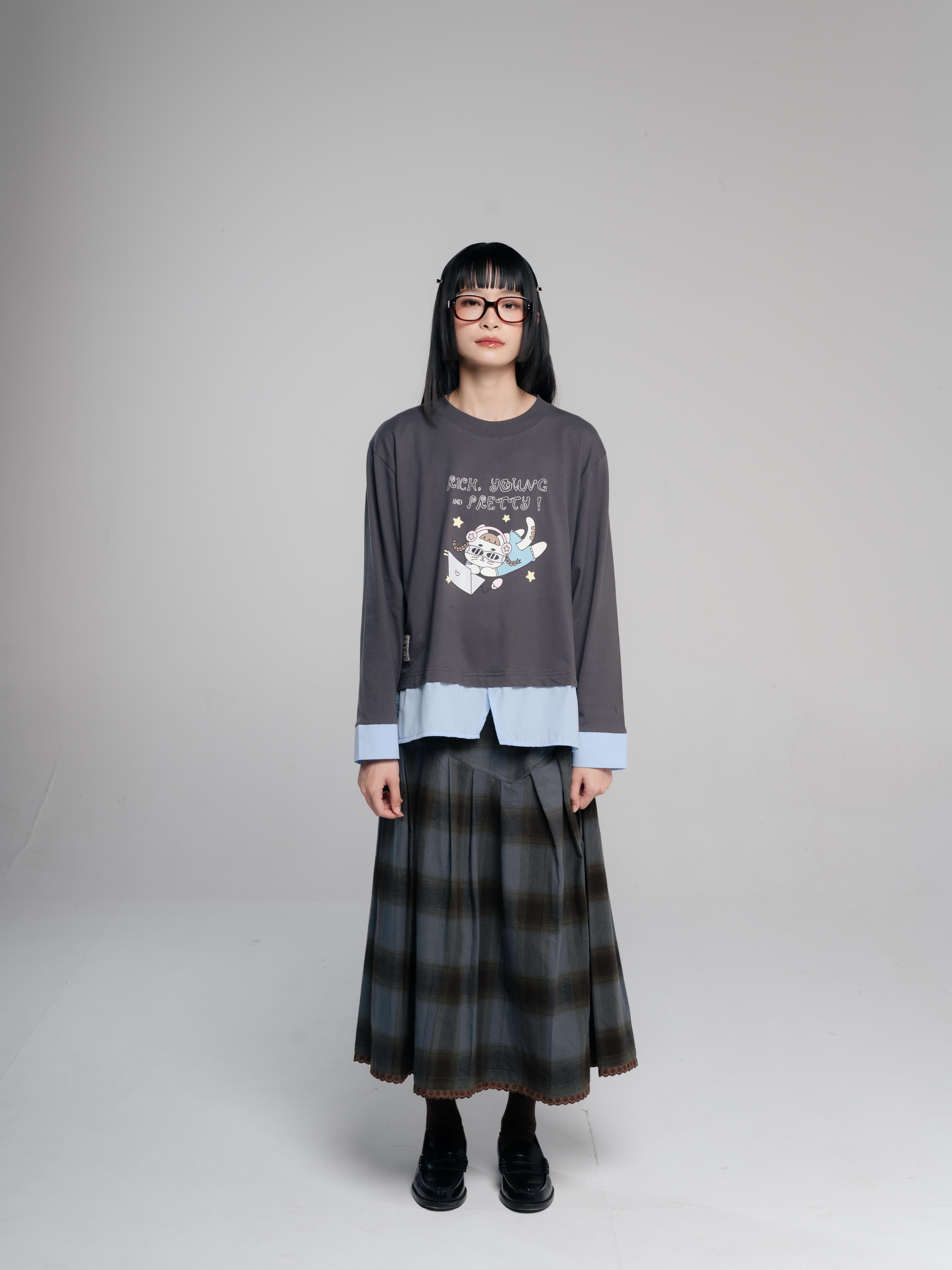 TOME AME - FUJI LAYERED LONGSLEEVE - KAOS LENGAN PANJANG
