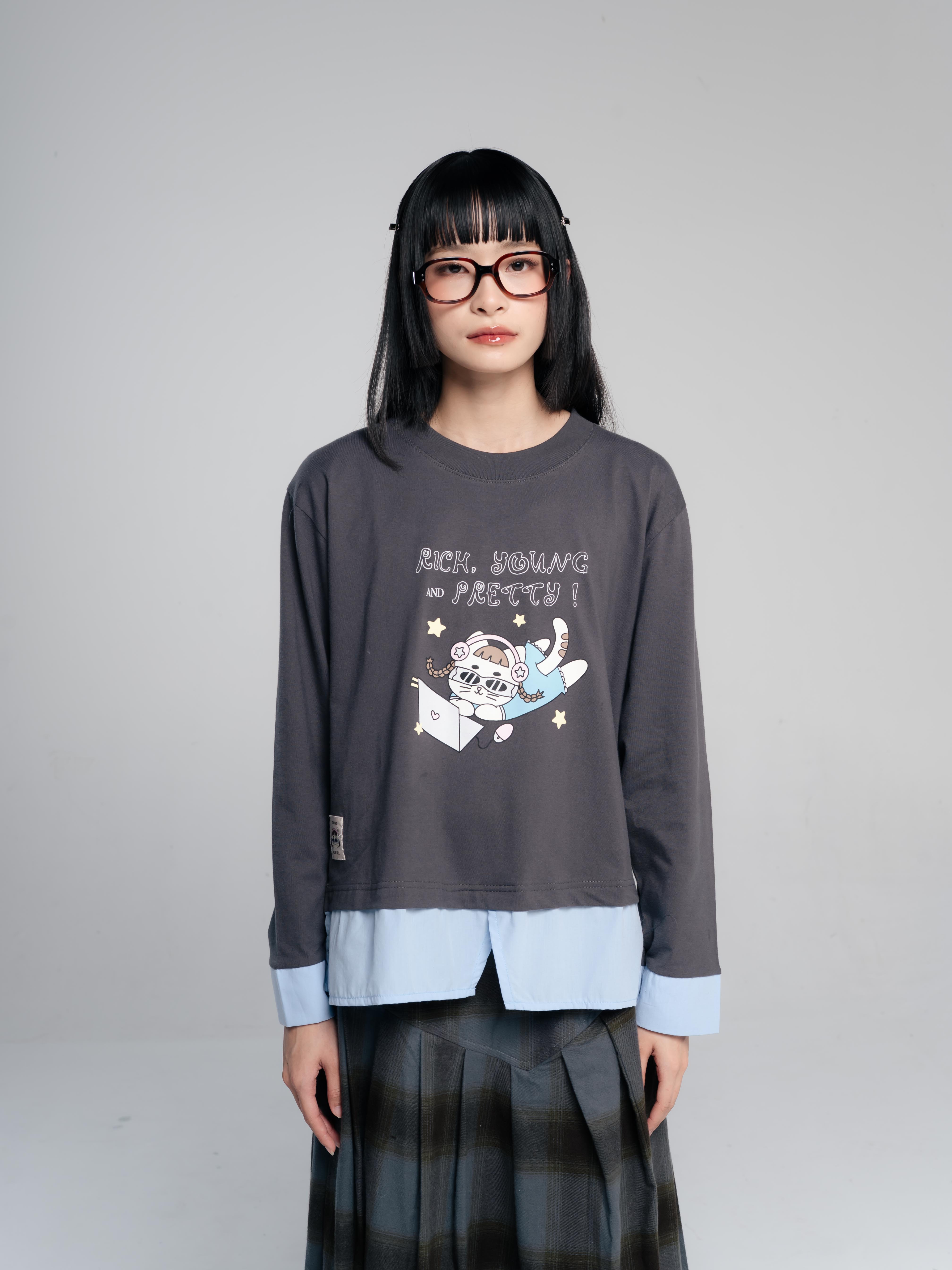 TOME AME - FUJI LAYERED LONGSLEEVE - KAOS LENGAN PANJANG