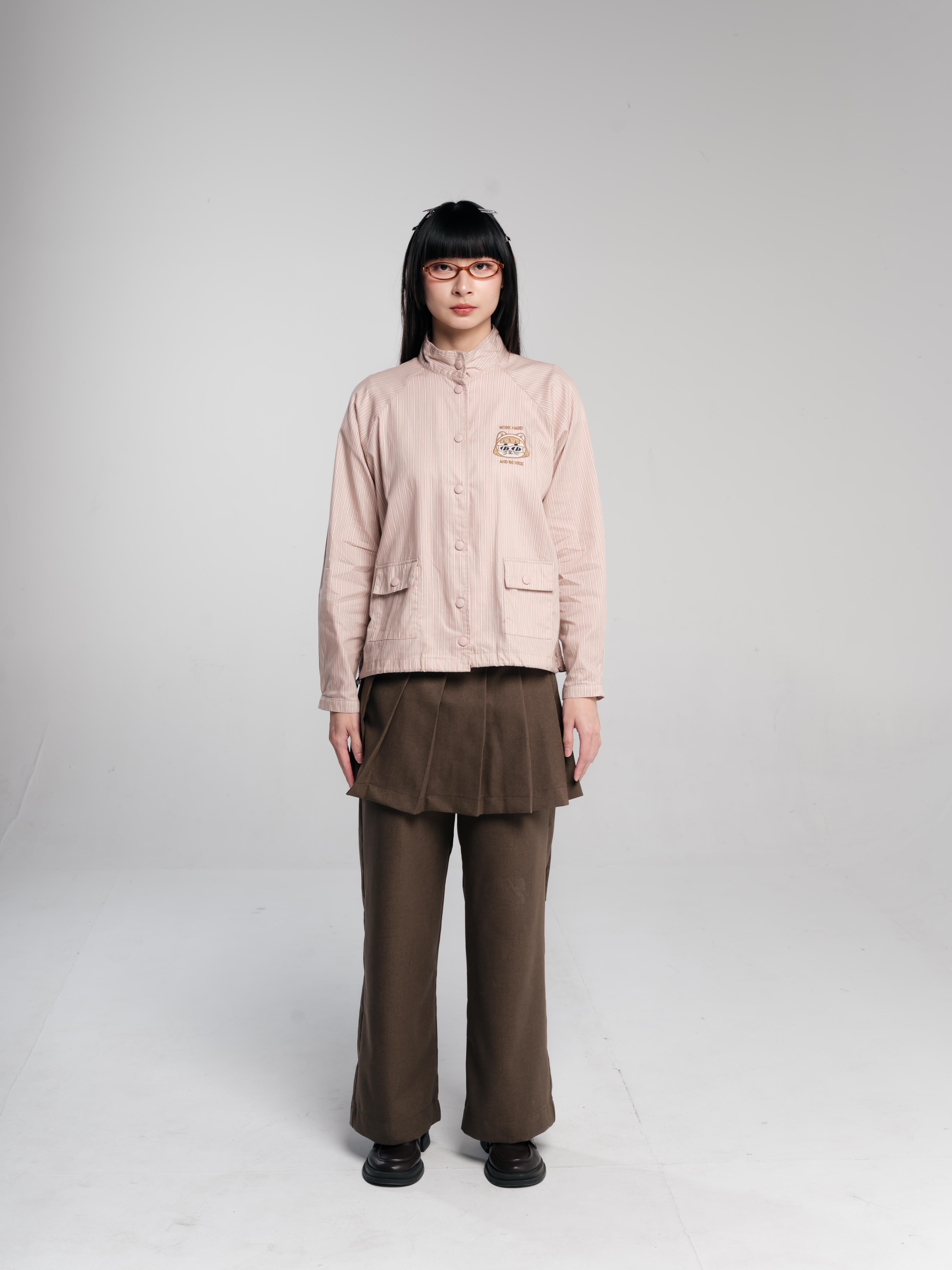 TOME AME - SHINJI STRIPE OUTER - KEMEJA OUTER LENGAN PANJANG MOTIF GARIS