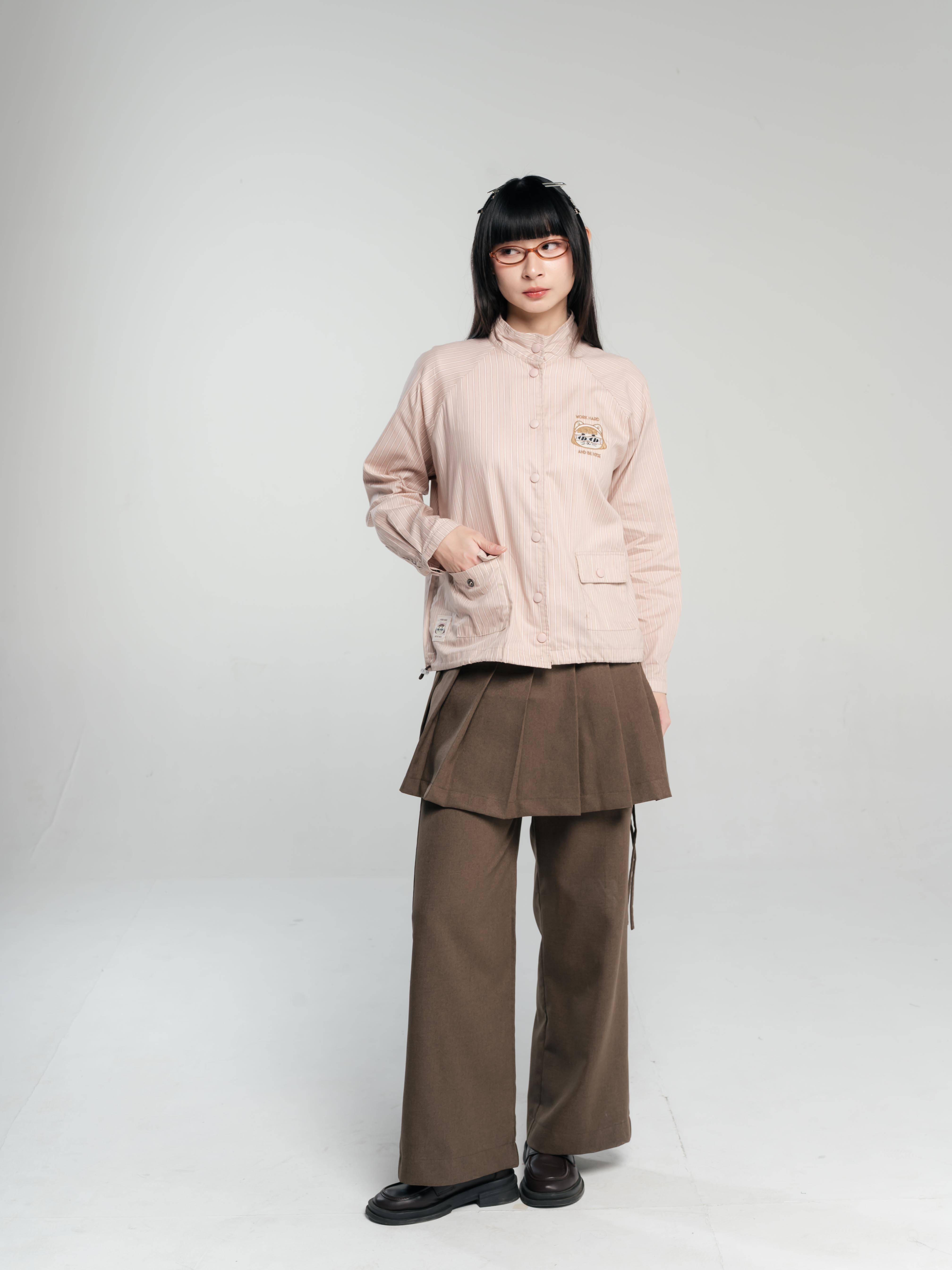 TOME AME - SHINJI STRIPE OUTER - KEMEJA OUTER LENGAN PANJANG MOTIF GARIS