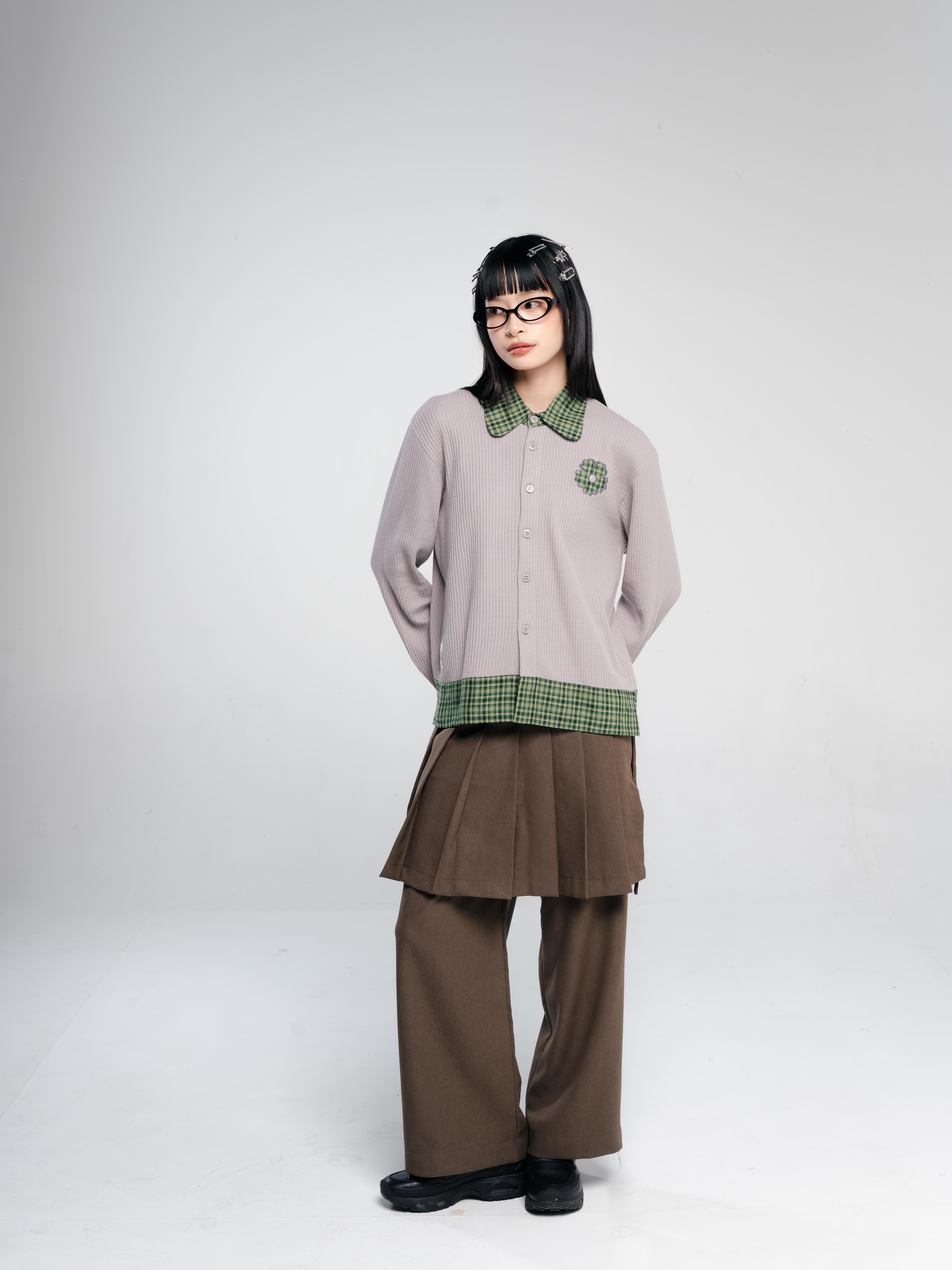 TOME AME - HARUMI LAYERED SHIRT - KEMEJA WANITA LENGAN PANJANG
