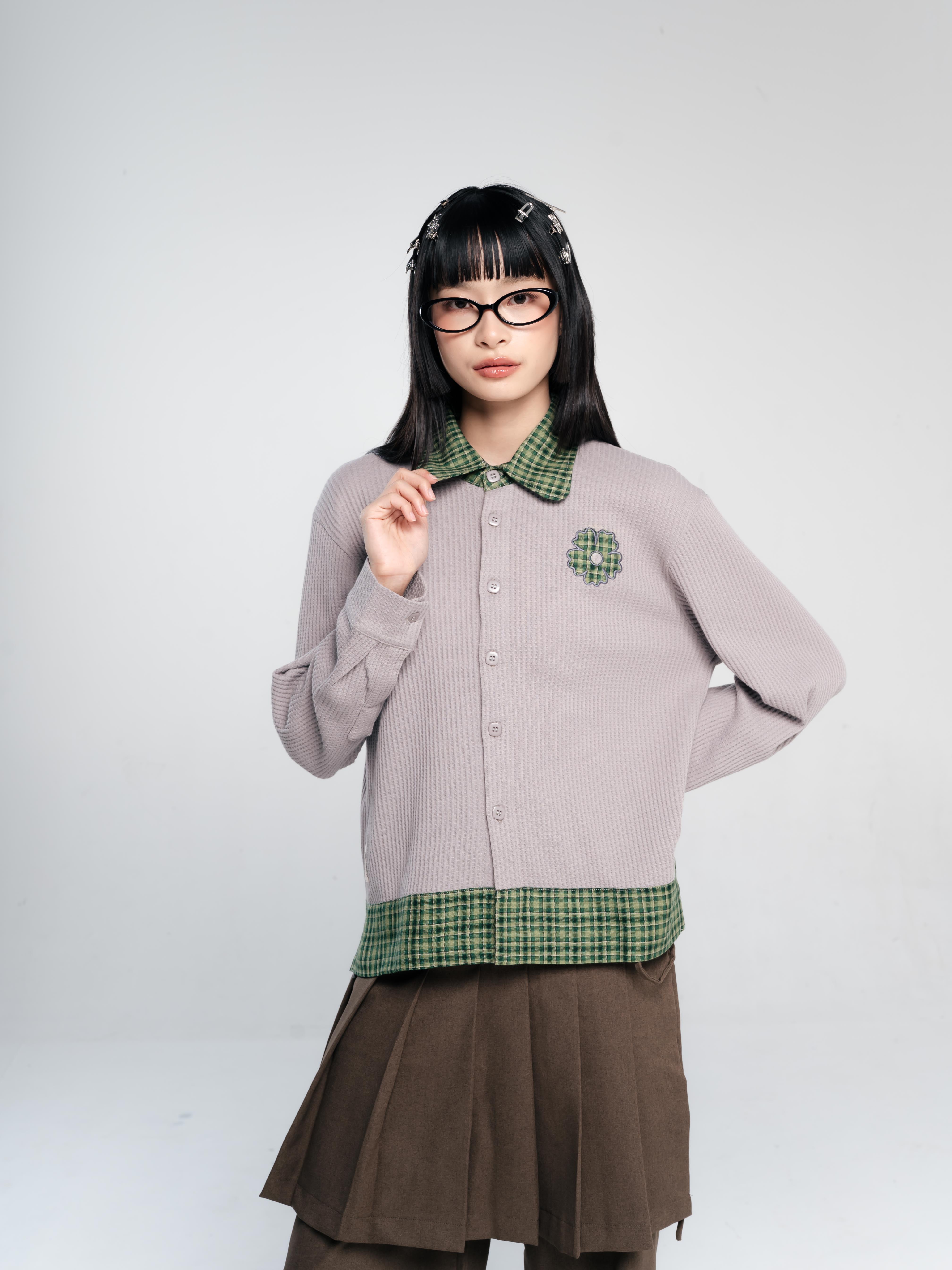 TOME AME - HARUMI LAYERED SHIRT - KEMEJA WANITA LENGAN PANJANG