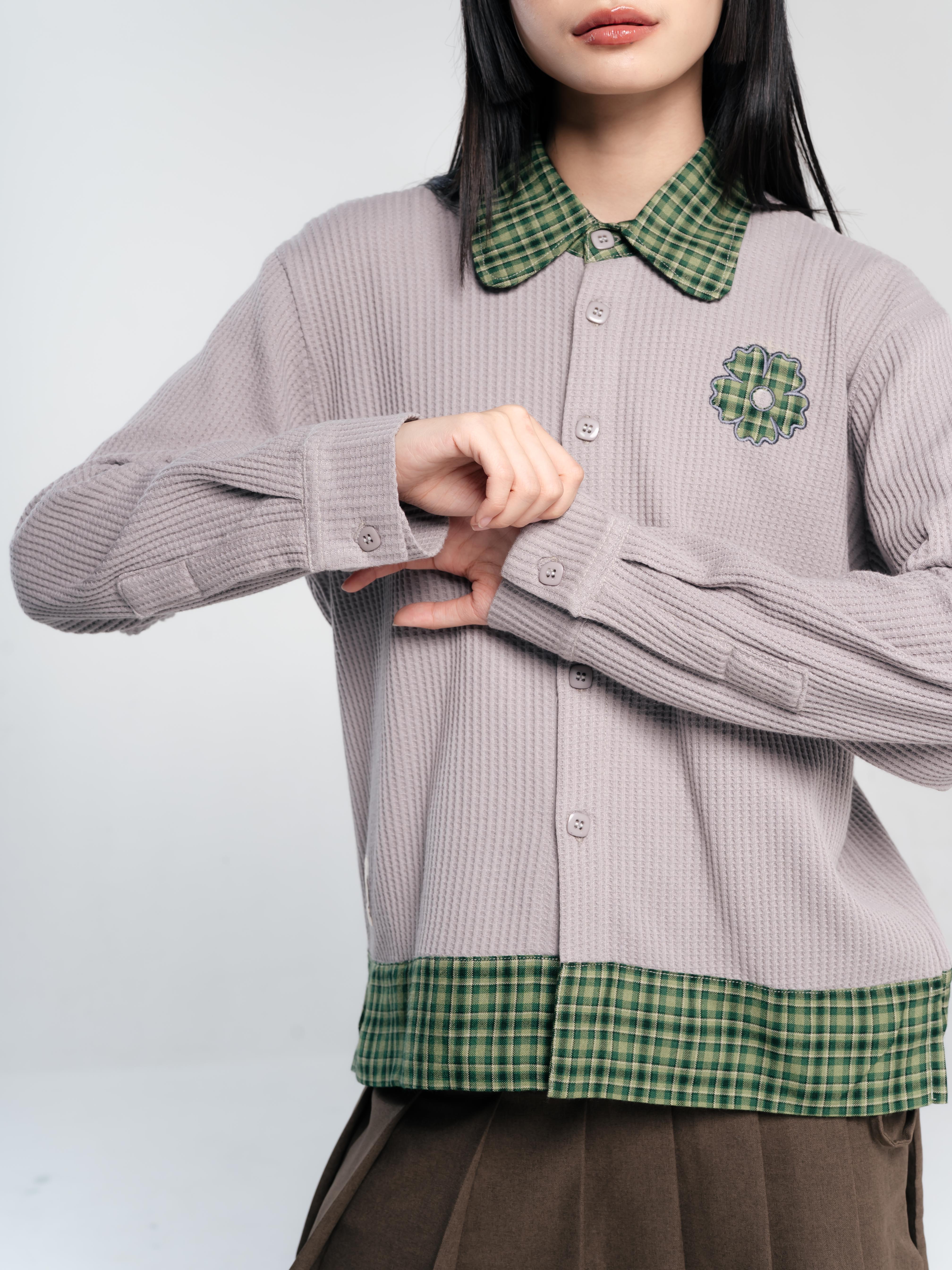 TOME AME - HARUMI LAYERED SHIRT - KEMEJA WANITA LENGAN PANJANG