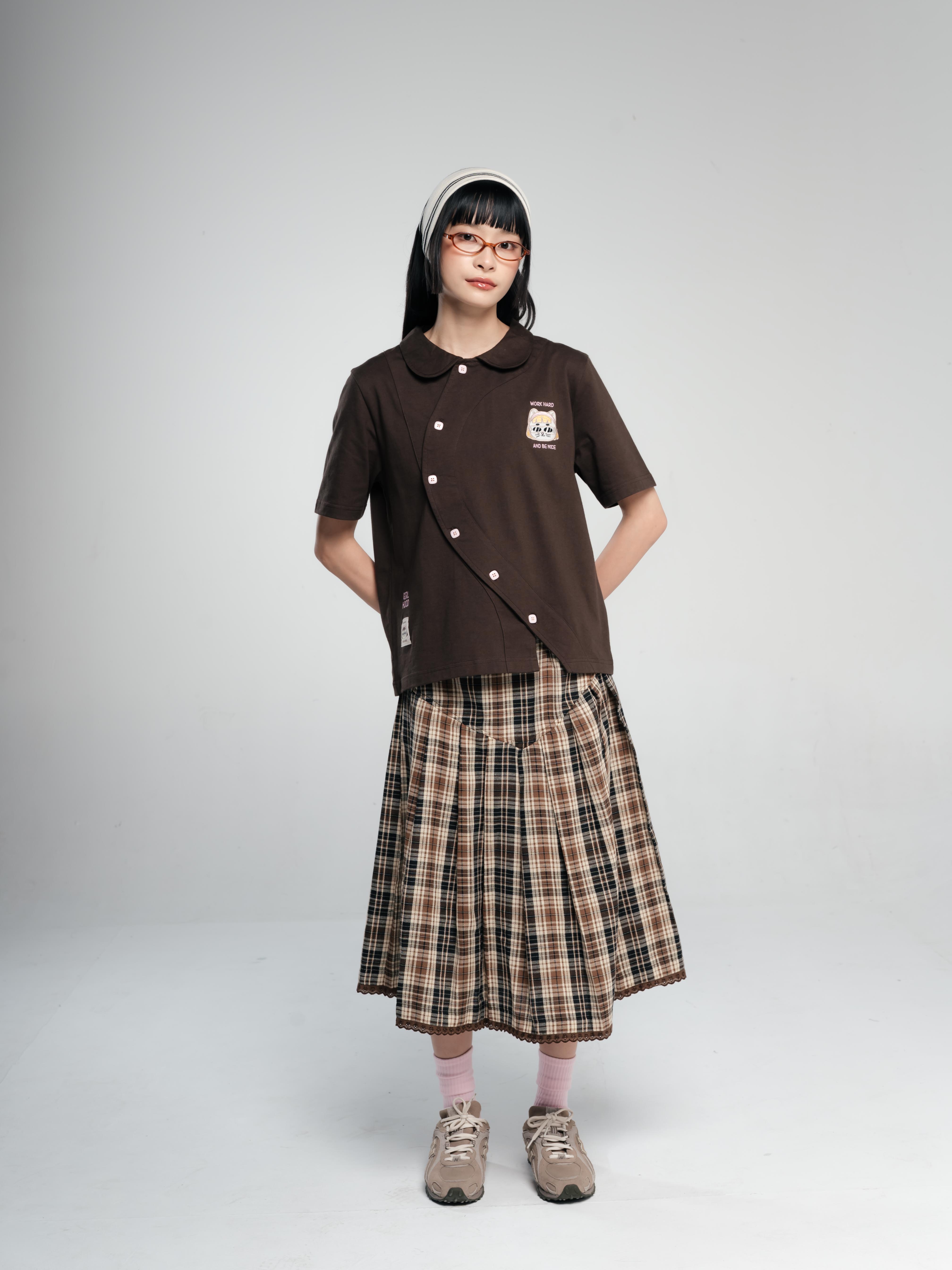 TOME AME - TOTOMI SHORTSLEEVE BUTTON - T SHIRT LENGAN PENDEK 20S