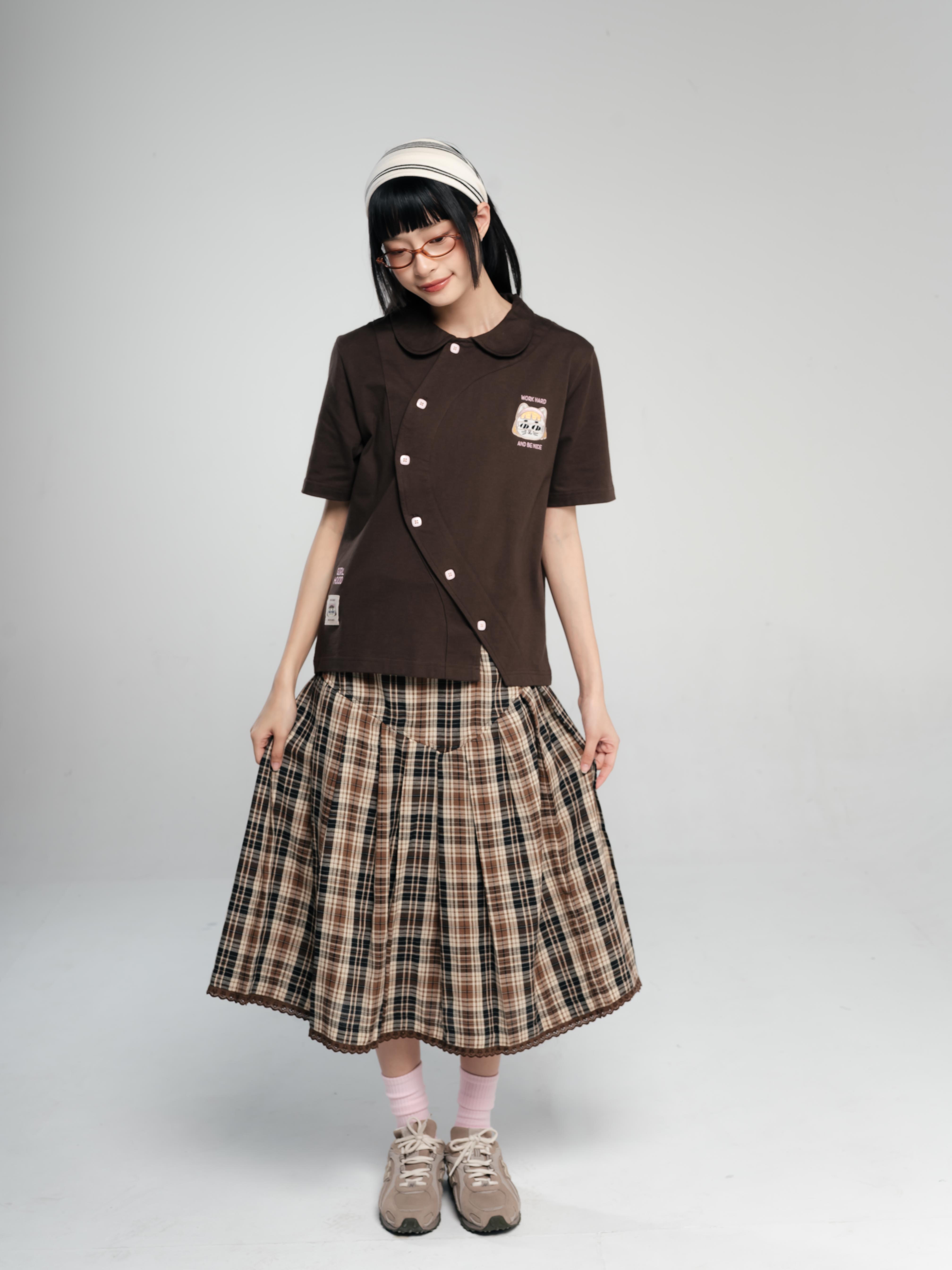 TOME AME - TOTOMI SHORTSLEEVE BUTTON - T SHIRT LENGAN PENDEK 20S
