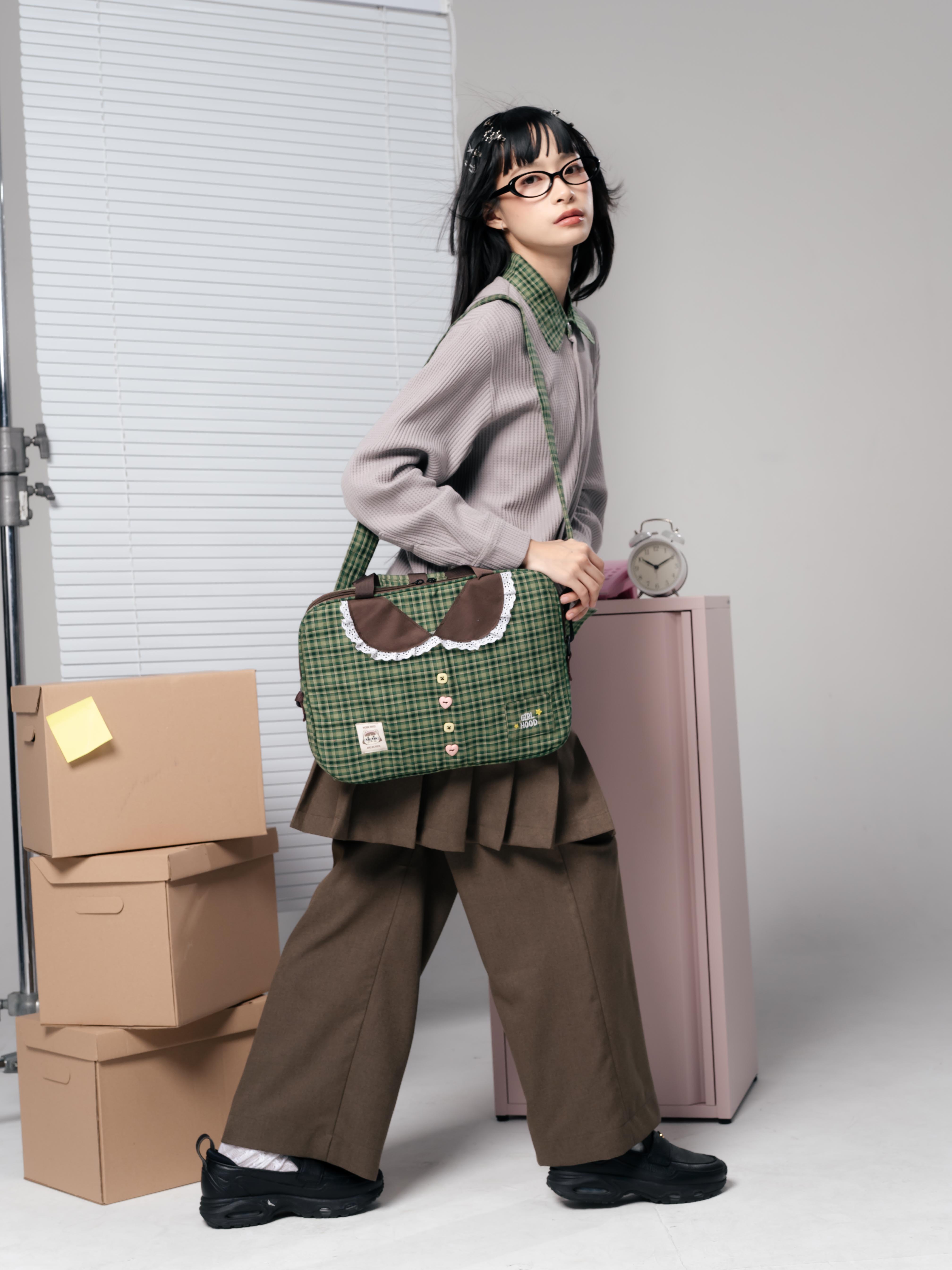 TOME AME - MINJI PLAID LAPTOP SLEEVE - TAS LAPTOP MOTIF KOTAK