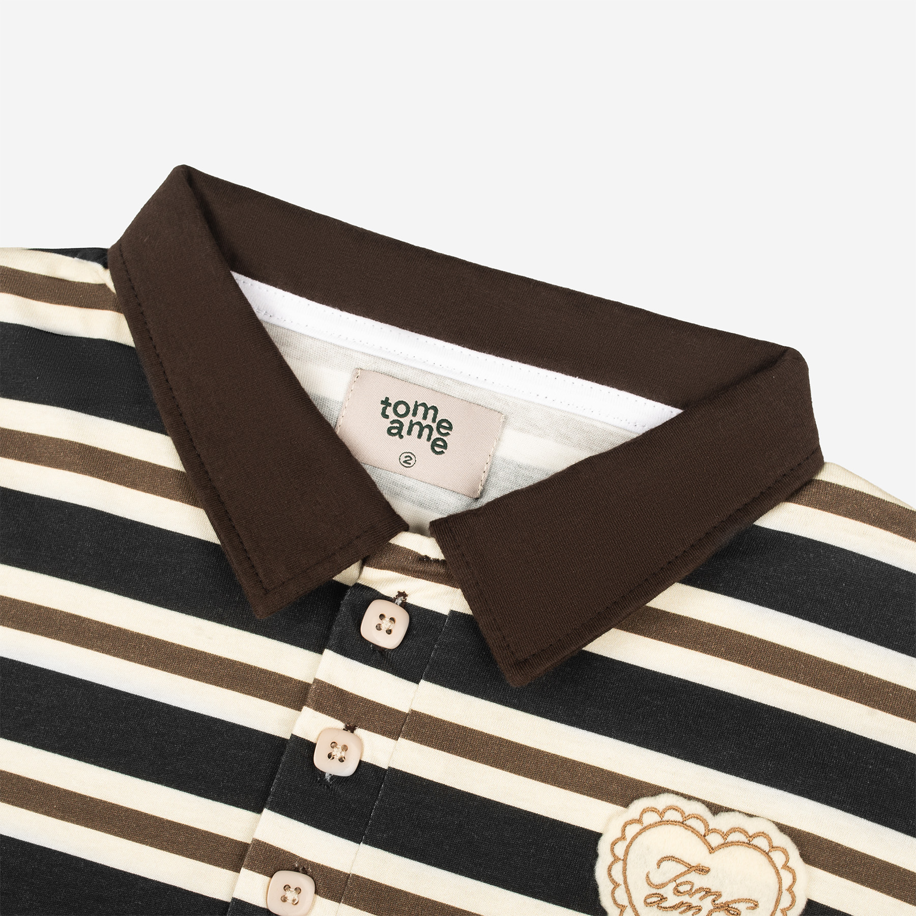 Tome Ame - Kurocha Stripe Shirt Longsleeve - Kemeja Lengan Panjang Wanita Motif Garis