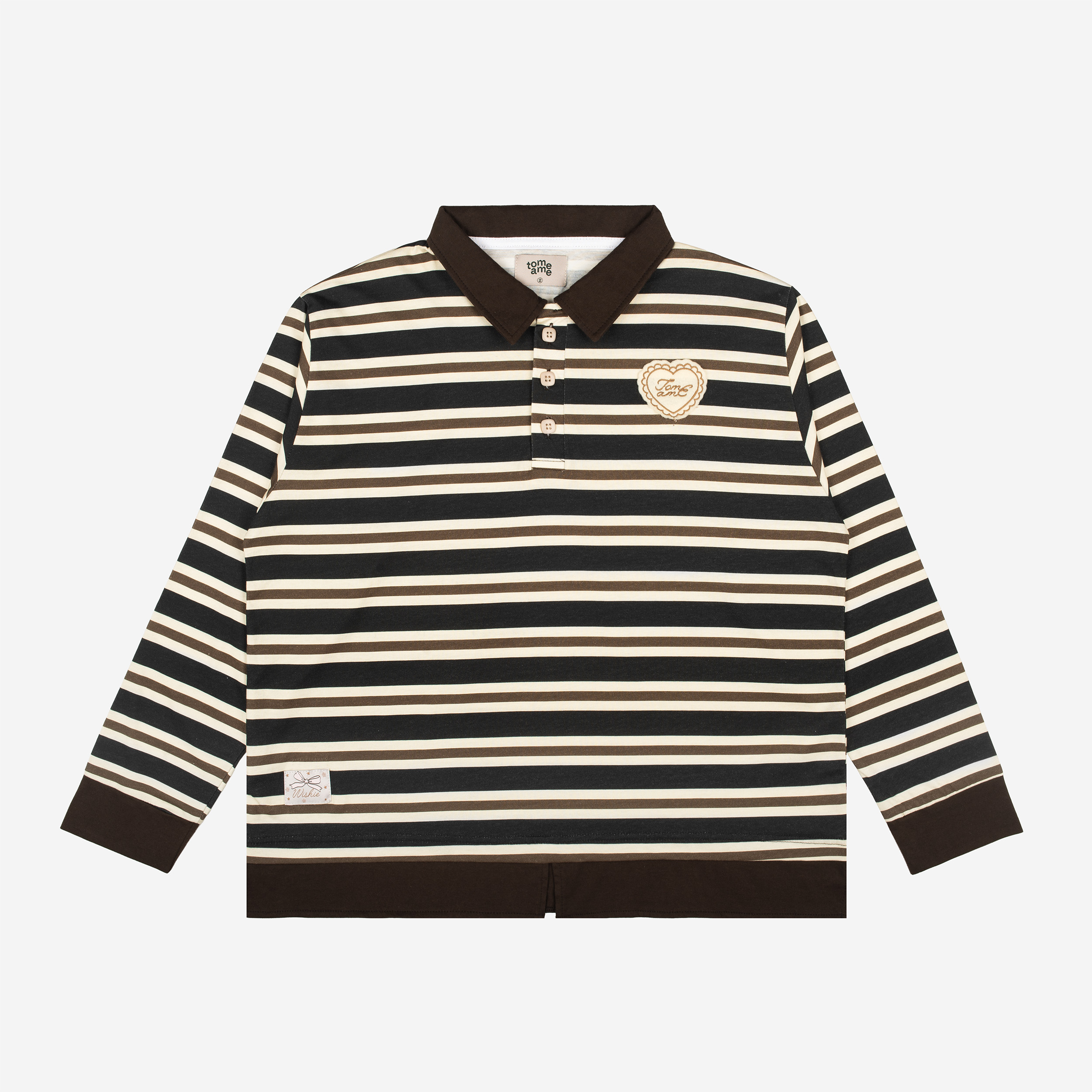 Tome Ame - Kurocha Stripe Shirt Longsleeve - Kemeja Lengan Panjang Wanita Motif Garis