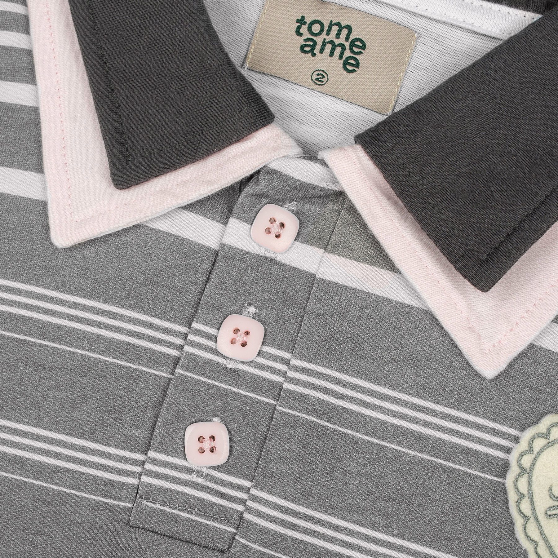 Tome Ame - Kasumi Stripe Shirt Shortsleeve - Kemeja Lengan Pendek Wanita Motif Garis