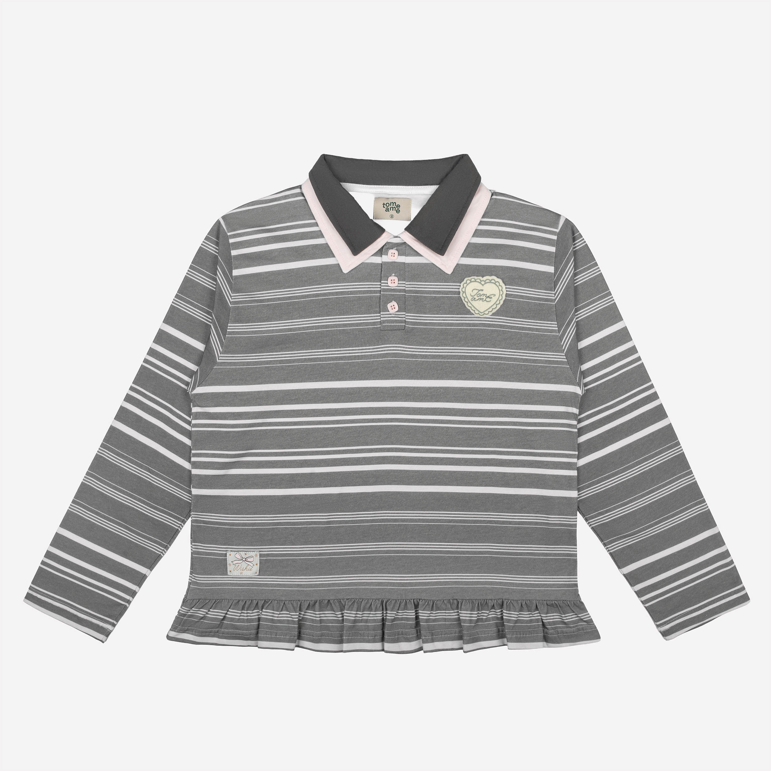 Tome Ame - Kasumi Stripe Shirt Longsleeve - Kemeja Lengan Panjang Wanita Motif Garis
