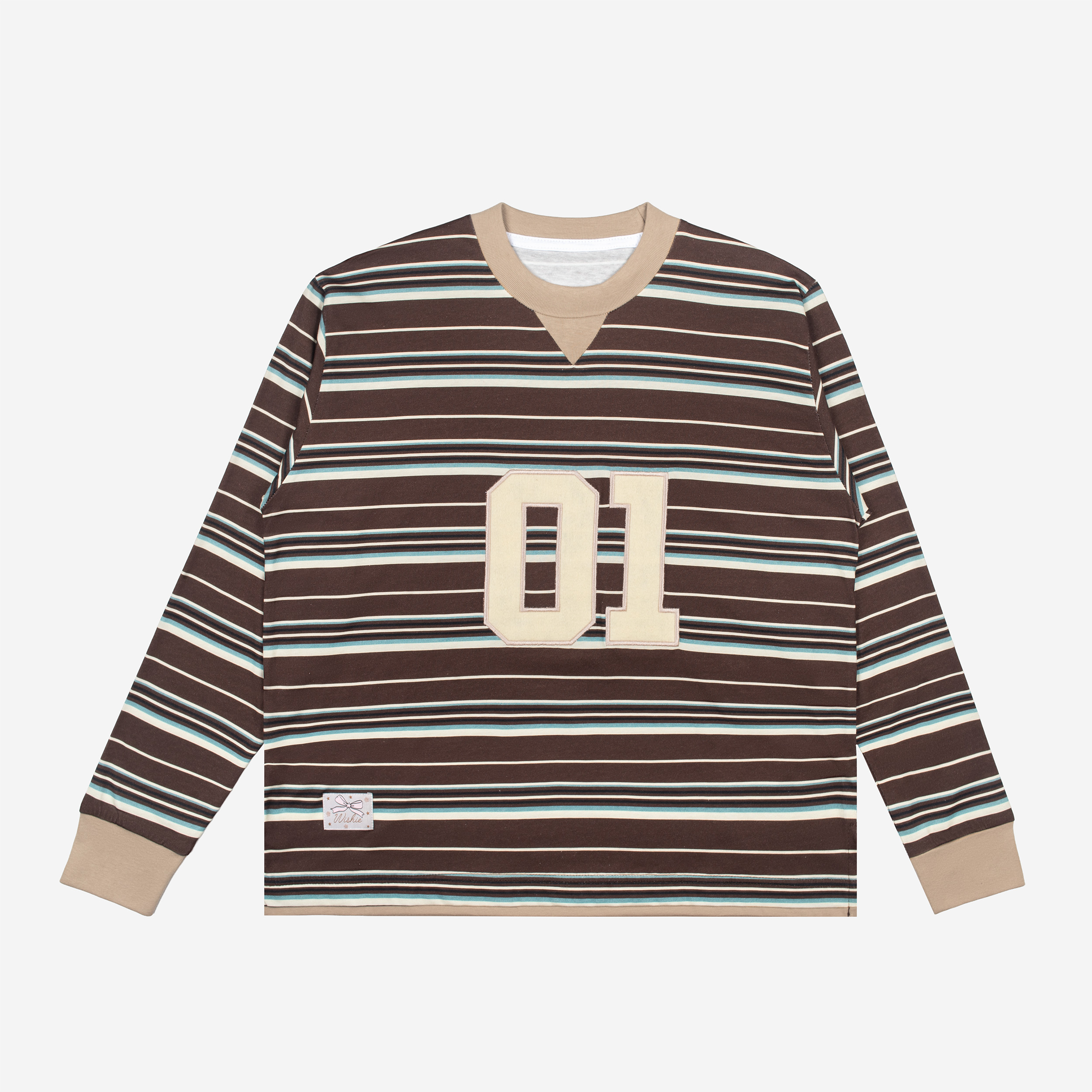 Tome Ame - Kumi Stripe T Shirt Longsleeve - Kaos Lengan Panjang Wanita Motif Garis