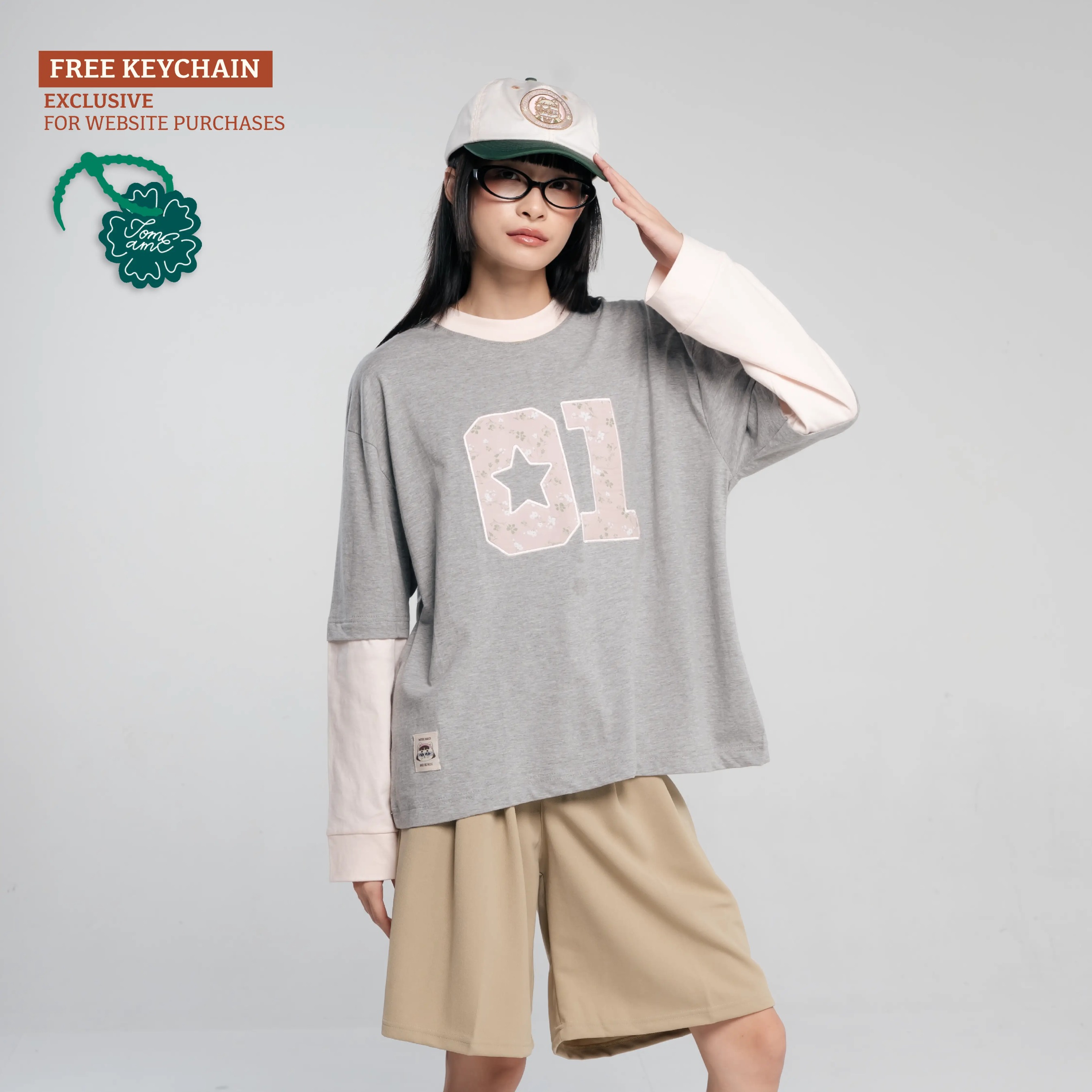 TOME AME - HOSHI BOXY LONGSLEEVE - KAOS BOXY LENGAN PANJANG