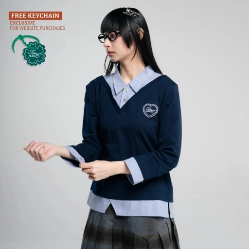 Image of TOME AME - KESHI LAYERED SHIRT - KEMEJA WANITA LENGAN PANJANG