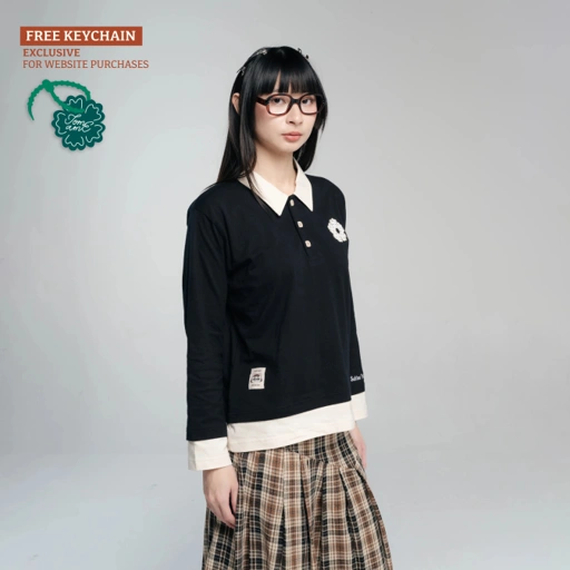 Image of TOME AME - CHIKAKO LAYERED SHIRT - KEMEJA WANITA LENGAN PANJANG