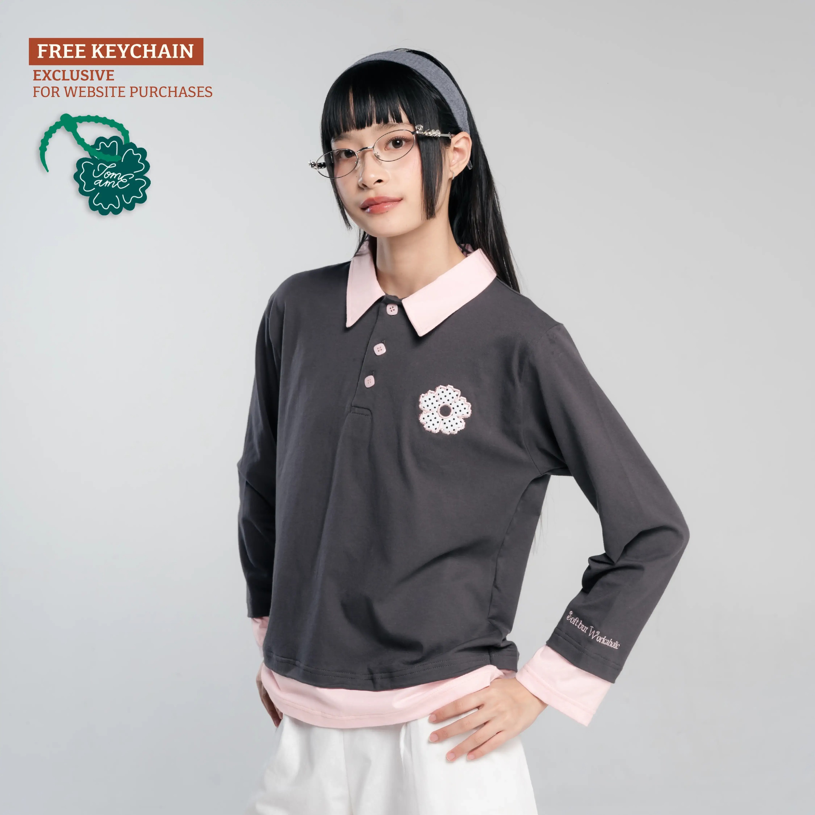 TOME AME - CHIKAKO LAYERED SHIRT - KEMEJA WANITA LENGAN PANJANG