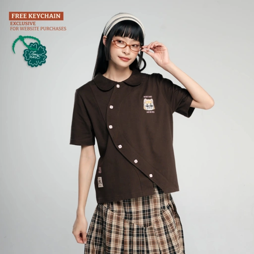 Image of TOME AME - TOTOMI SHORTSLEEVE BUTTON - T SHIRT LENGAN PENDEK 20S