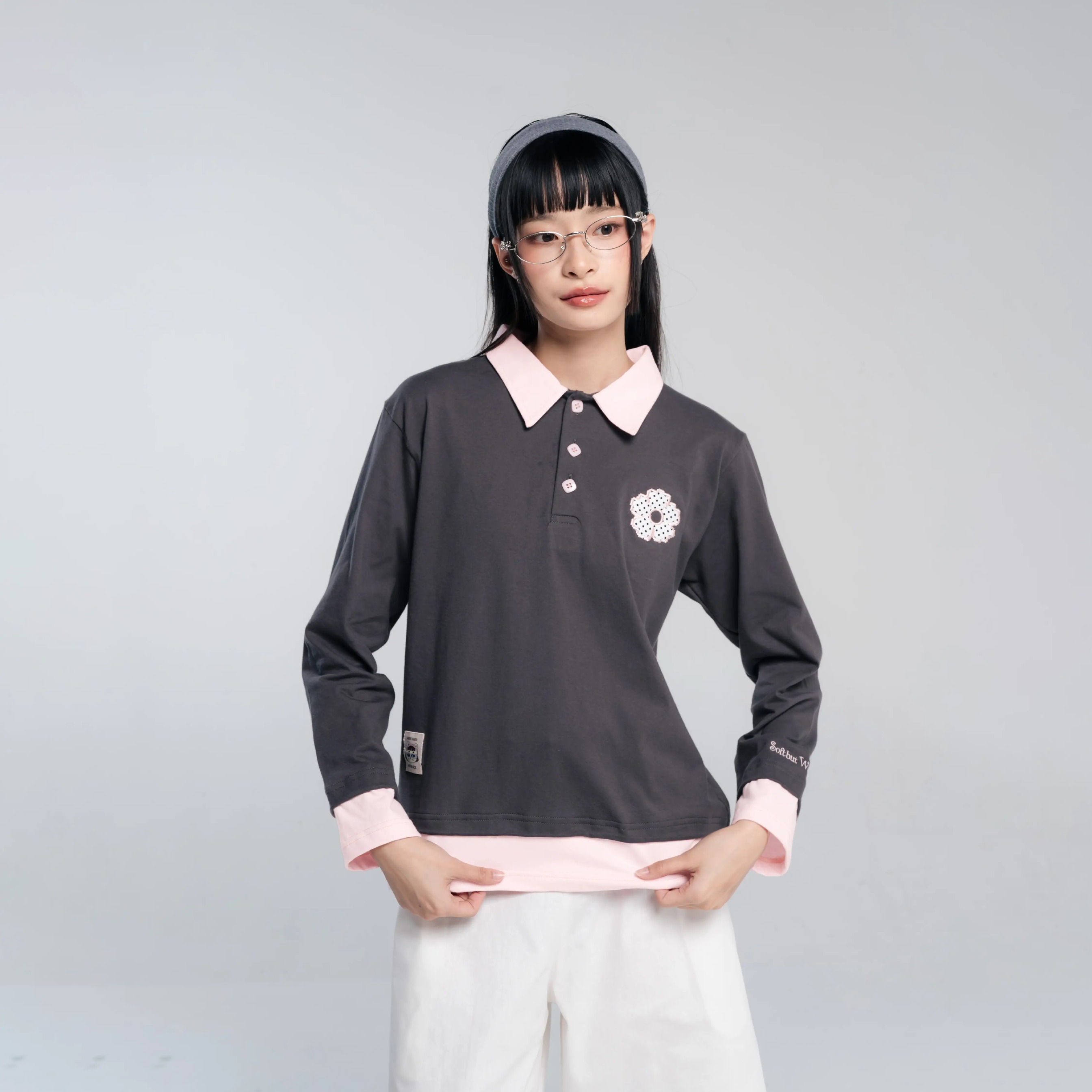 TOME AME - CHIKAKO LAYERED SHIRT - KEMEJA WANITA LENGAN PANJANG
