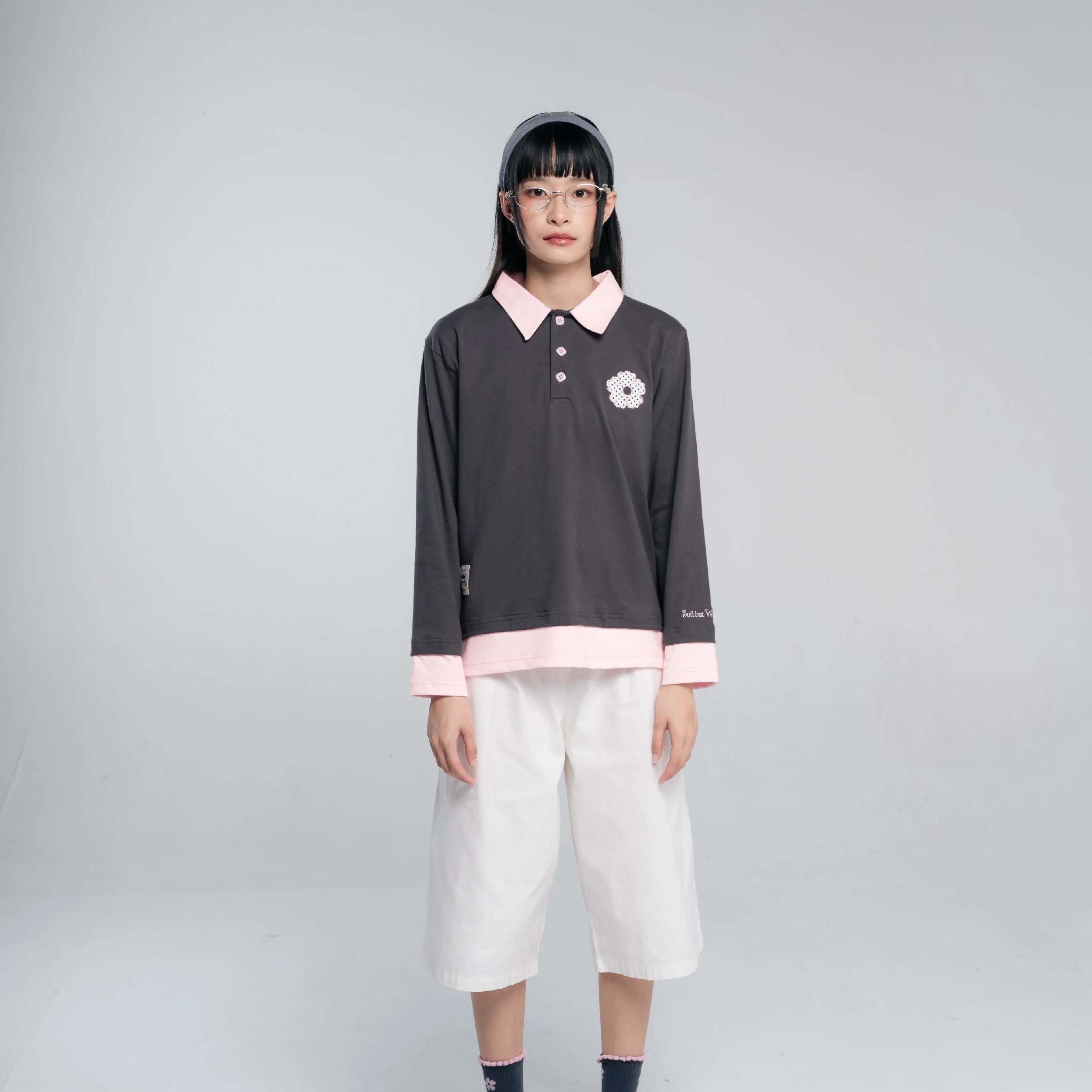 TOME AME - CHIKAKO LAYERED SHIRT - KEMEJA WANITA LENGAN PANJANG