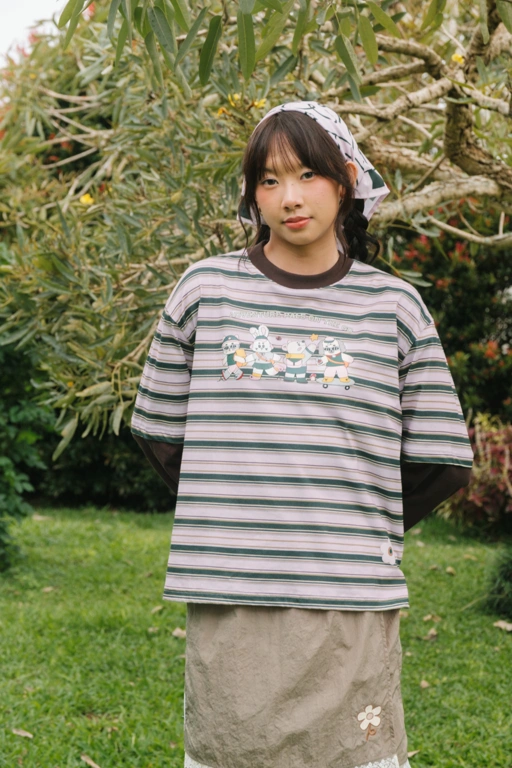 Image of Tome Ame - Tomerebi Striped Longsleeve Shirt - Kaos Lengan Panjang Custom Stripe