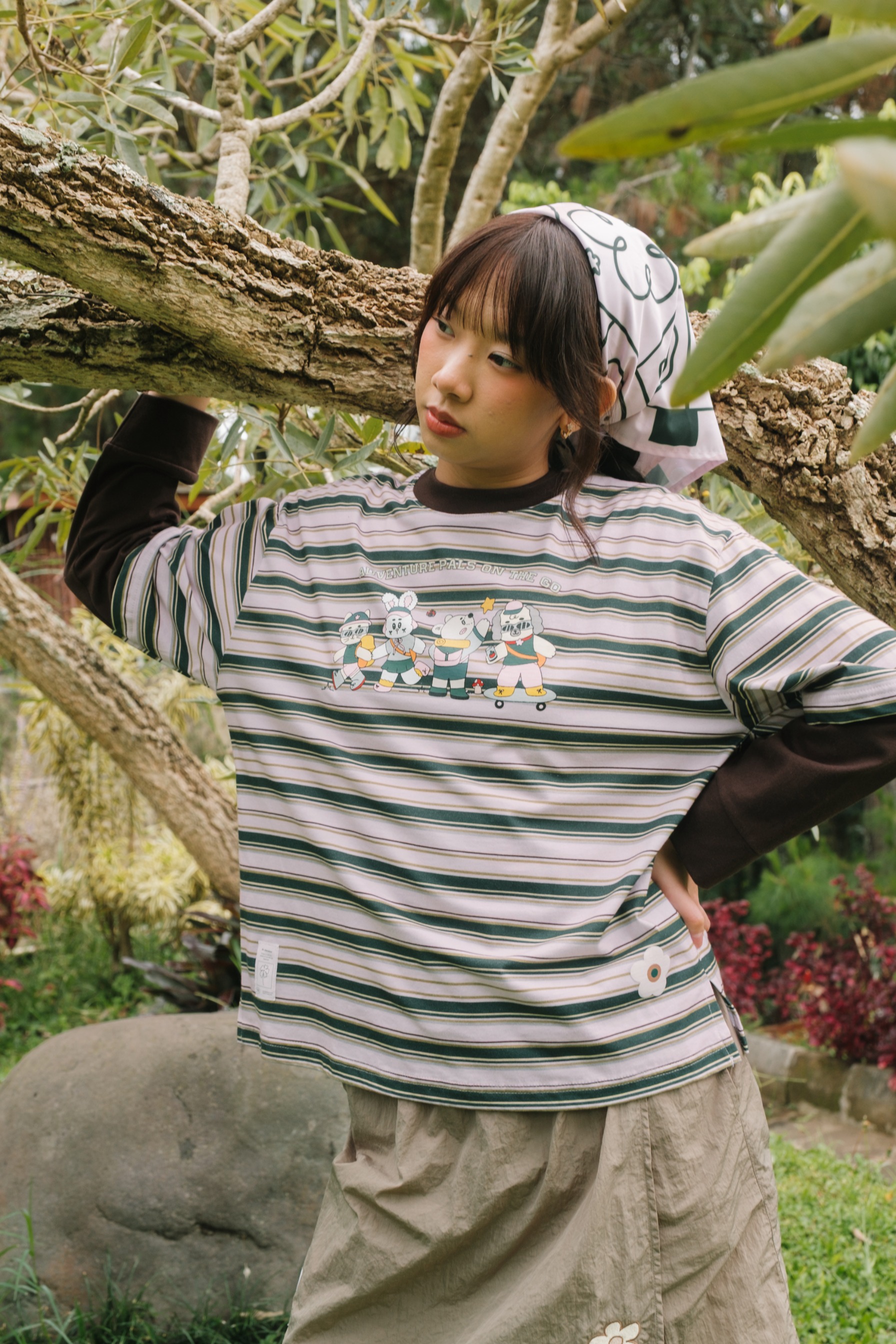 Tome Ame - Tomerebi Striped Longsleeve Shirt - Kaos Lengan Panjang Custom Stripe