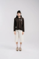 Tome Ame - Hanami Longsleeve Polo Shirt - T Shirt Polo Lengan Panjang Aksen Kancing