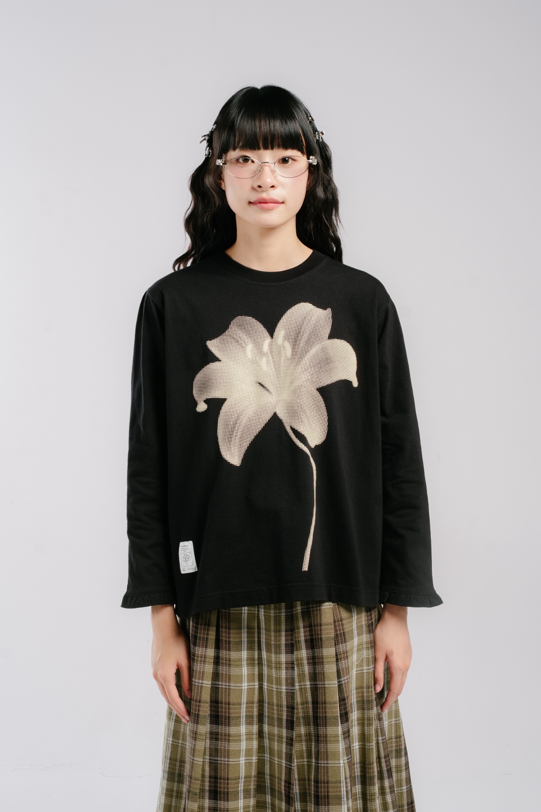 TOME AME - REN LONGSLEEVE - KAOS LENGAN PANJANG MOTIF BUNGA