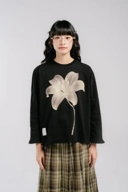TOME AME - REN LONGSLEEVE - KAOS LENGAN PANJANG MOTIF BUNGA