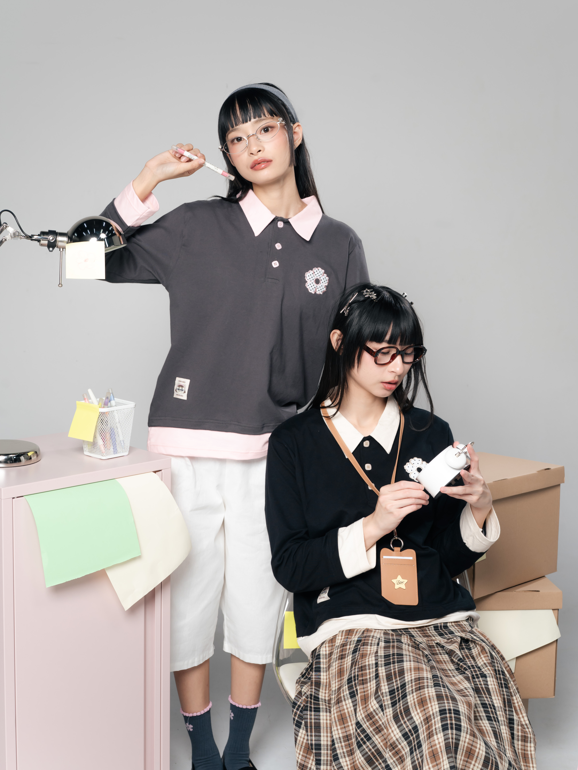 TOME AME - CHIKAKO LAYERED SHIRT - KEMEJA WANITA LENGAN PANJANG