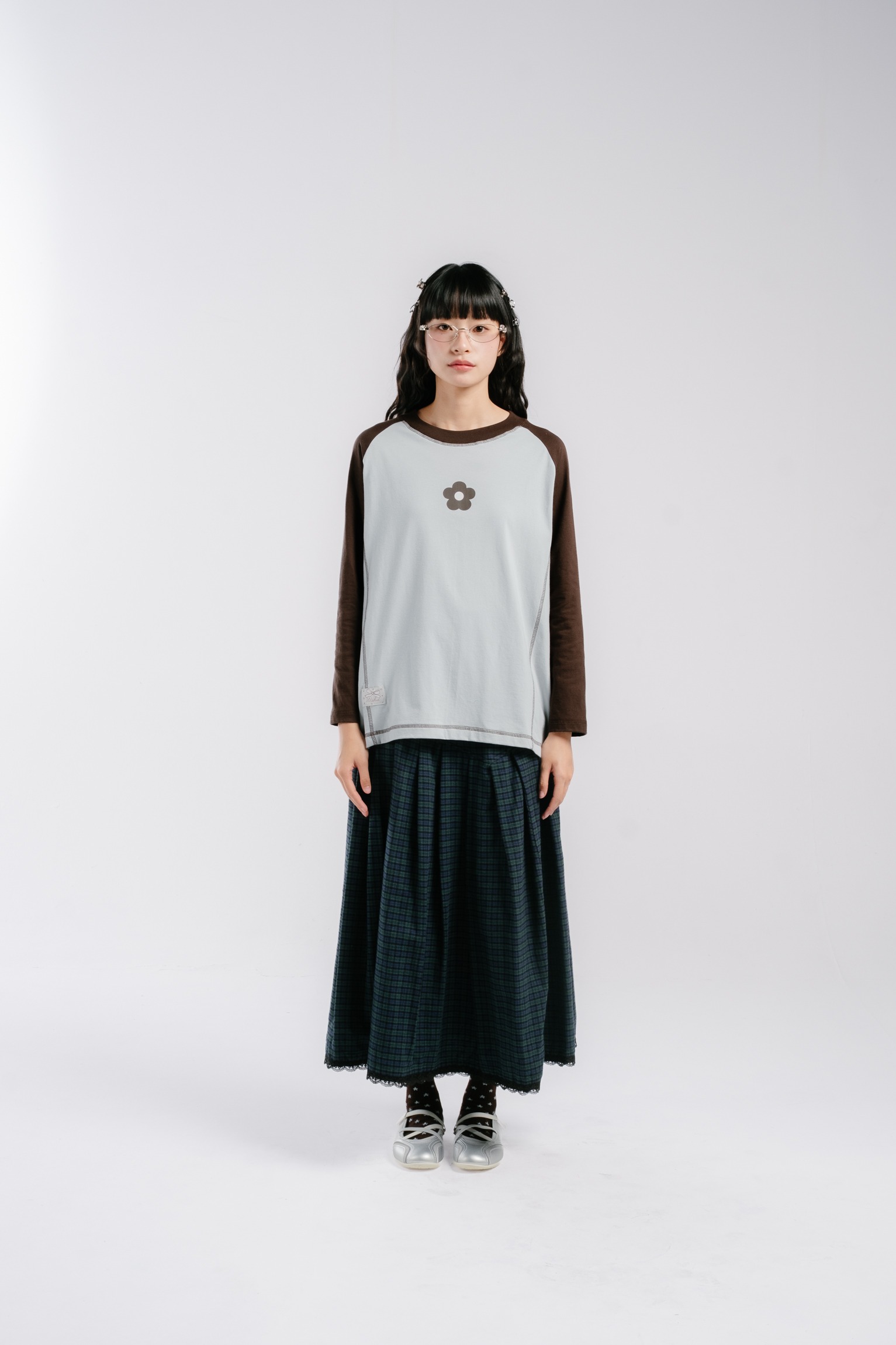 Tome Ame - Yuma Long Sleeve - Kaos Lengan Panjang 24S Logo Bunga
