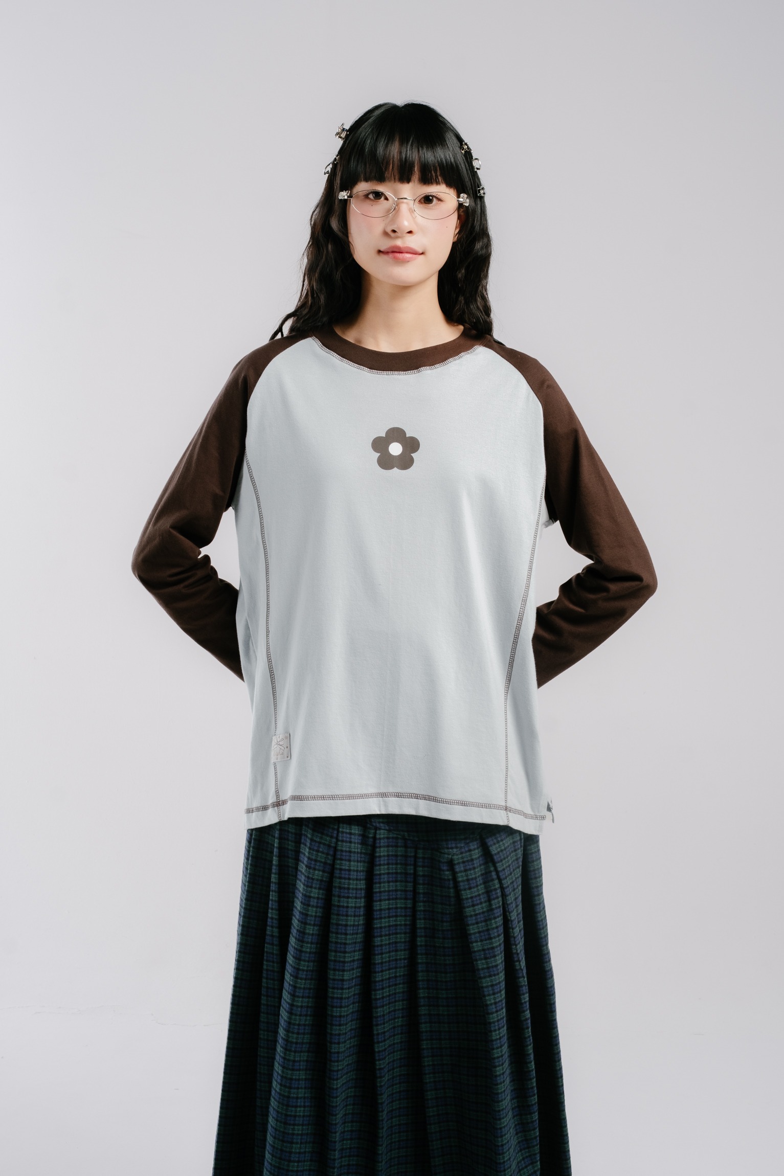 Tome Ame - Yuma Long Sleeve - Kaos Lengan Panjang 24S Logo Bunga