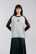 Tome Ame - Yuma Long Sleeve - Kaos Lengan Panjang 24S Logo Bunga