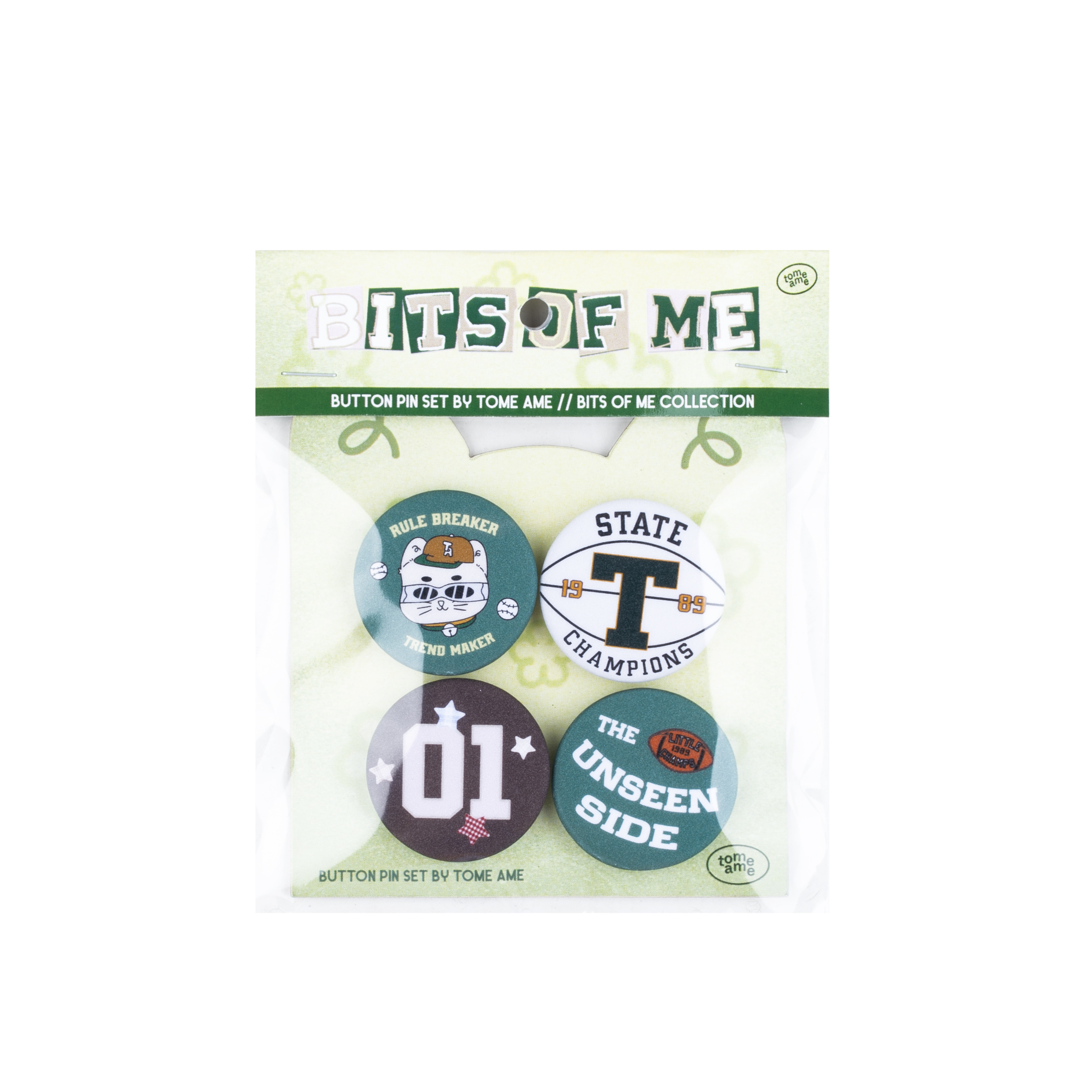 Tome Ame - Button Pin Bits Of Me