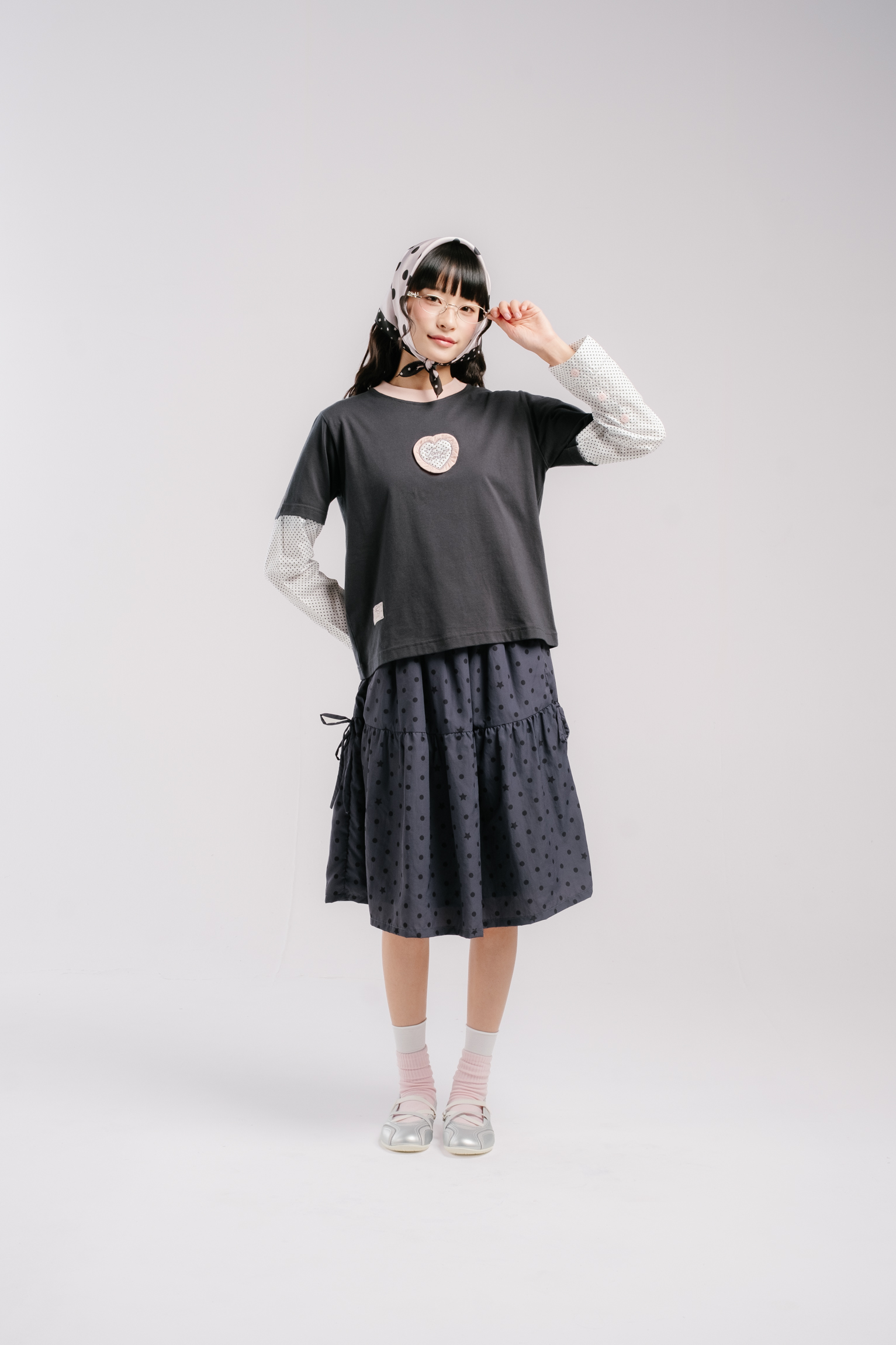 Tome Ame - Yumeko Layered Longsleeve - Kaos Lengan Panjang Wanita
