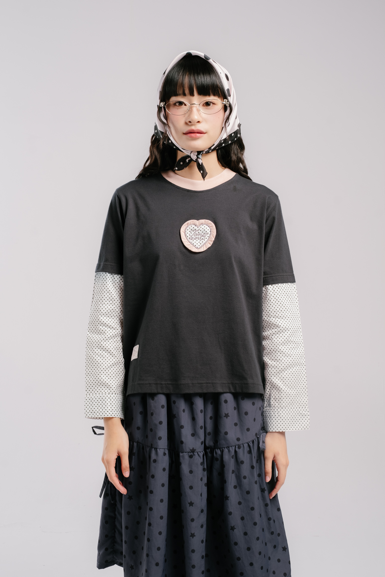 Tome Ame - Yumeko Layered Longsleeve - Kaos Lengan Panjang Wanita
