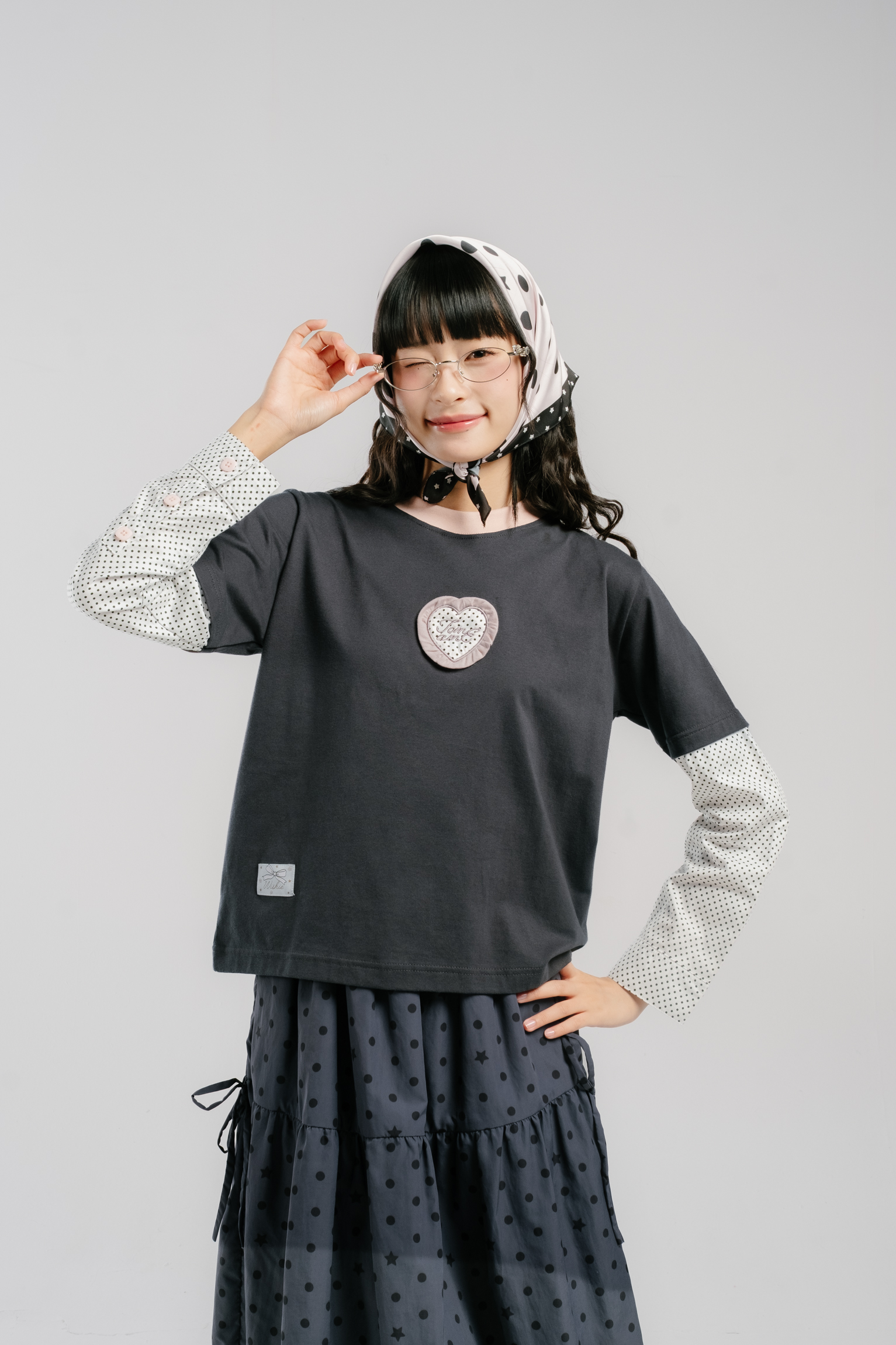 Tome Ame - Yumeko Layered Longsleeve - Kaos Lengan Panjang Wanita