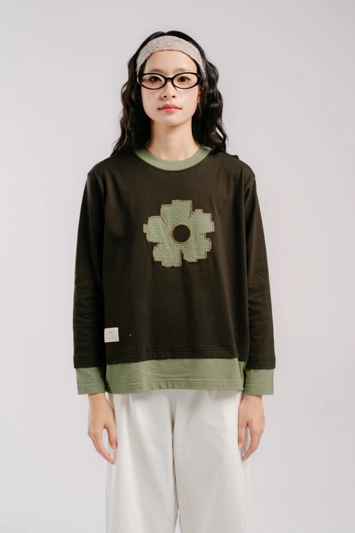 Tome Ame - Yessi Layered Longsleeve - Kaos Lengan Panjang Wanita