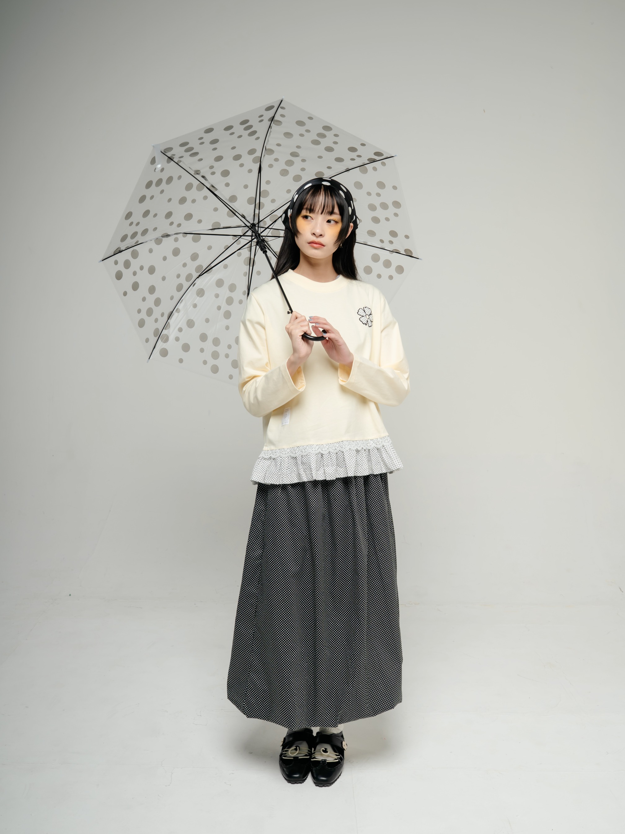 Tome Ame - Yujin Longsleeve Lace Pattern - T Shirt Lengan Panjang Motif Renda