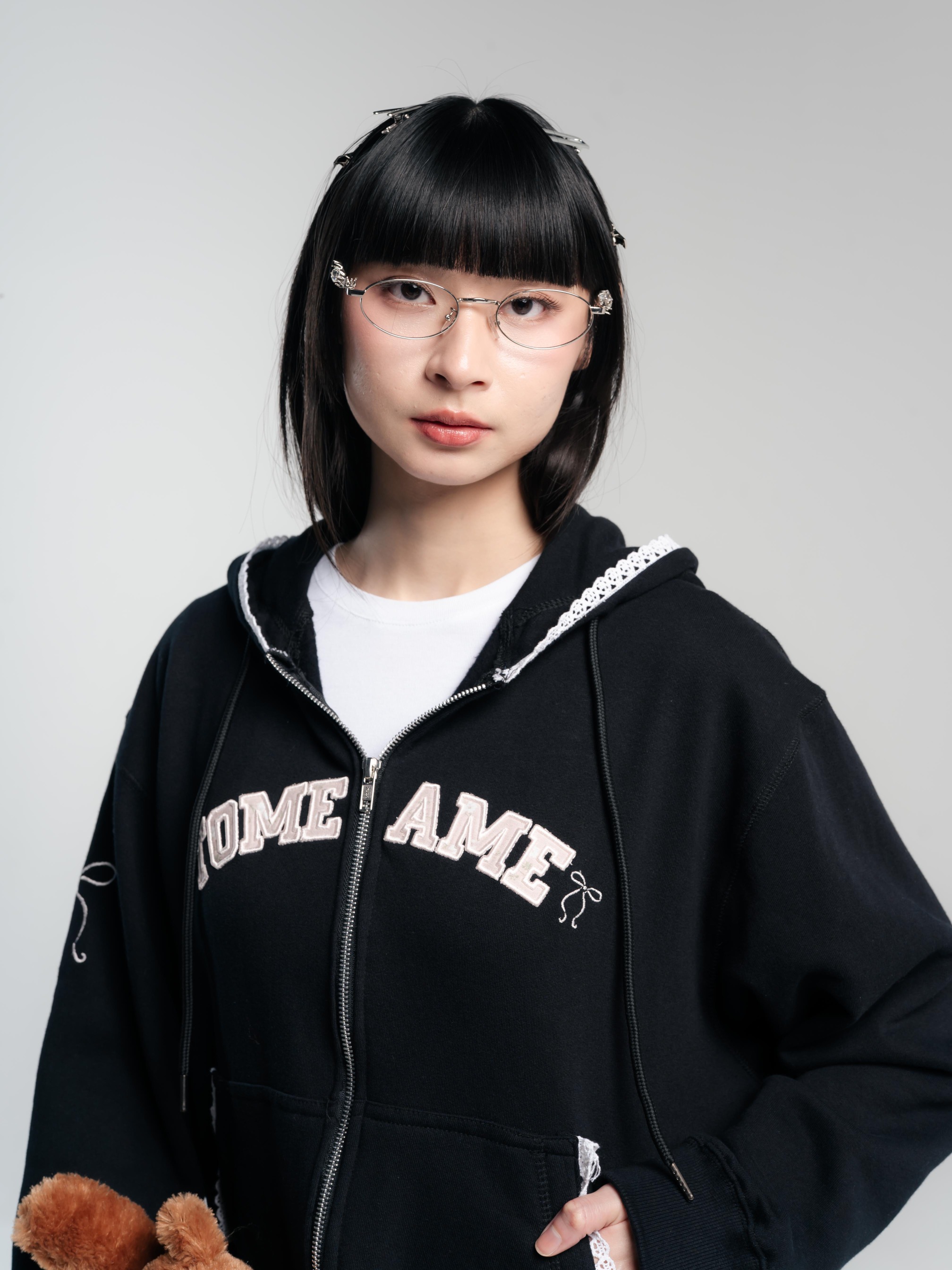 TOME AME - SEIJI SWEATER HOODIE ZIPPER - HOODIE WANITA