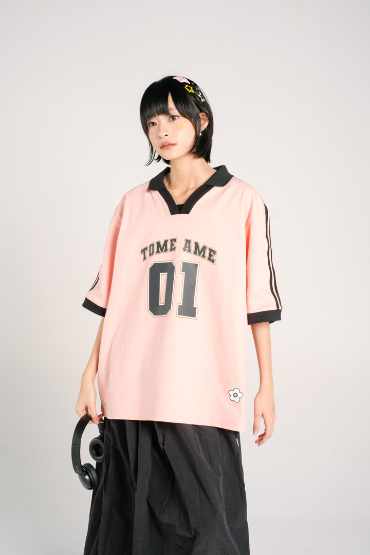 Tome Ame - Pink Michi Jersey Tee Bush