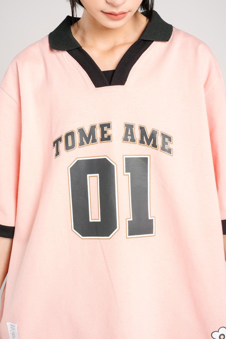 Tome Ame - Pink Michi Jersey Tee Bush
