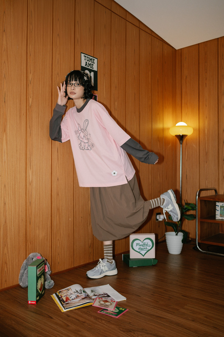 Tome Ame - Bunny Pink Longsleeve Tee