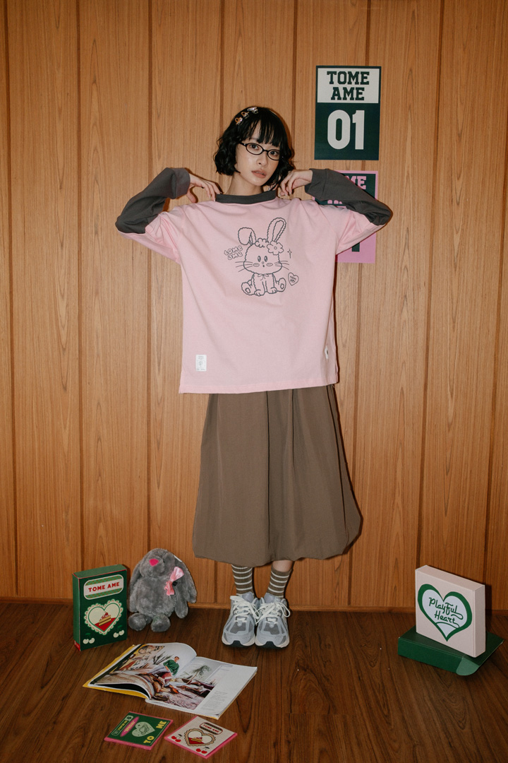 Tome Ame - Bunny Pink Longsleeve Tee