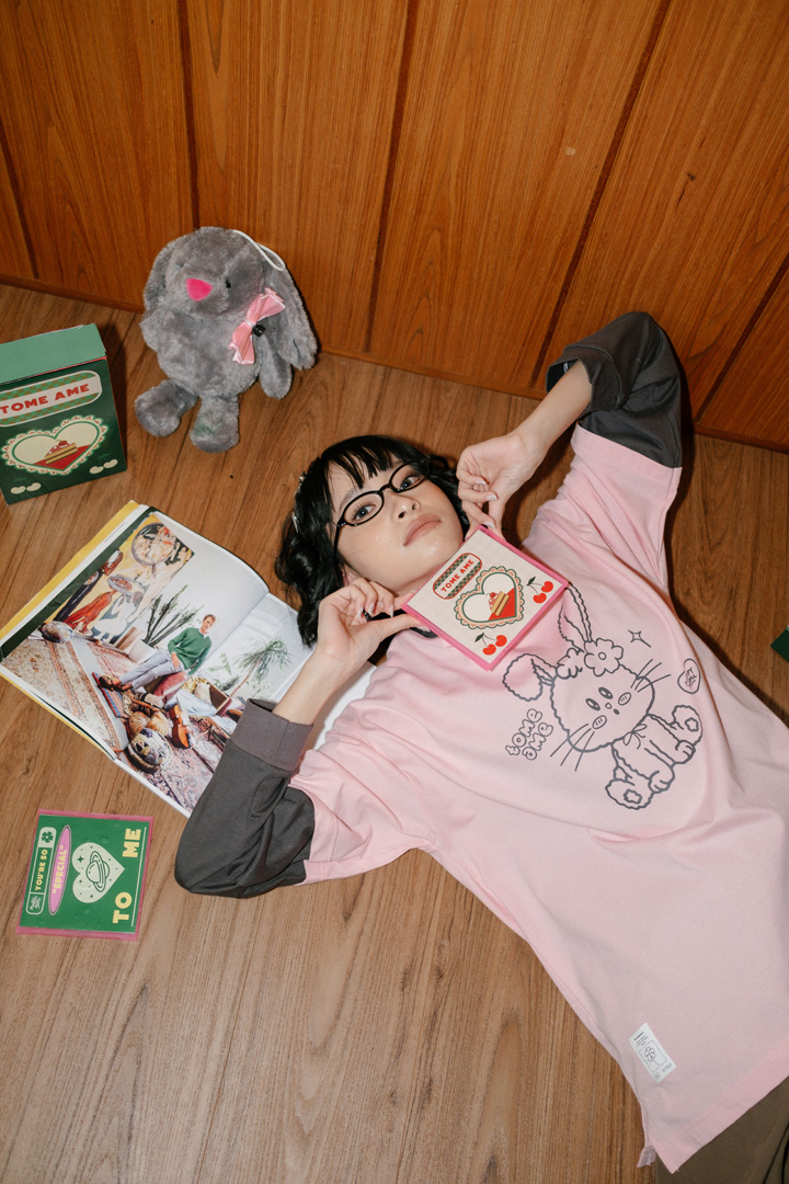 Tome Ame - Bunny Pink Longsleeve Tee